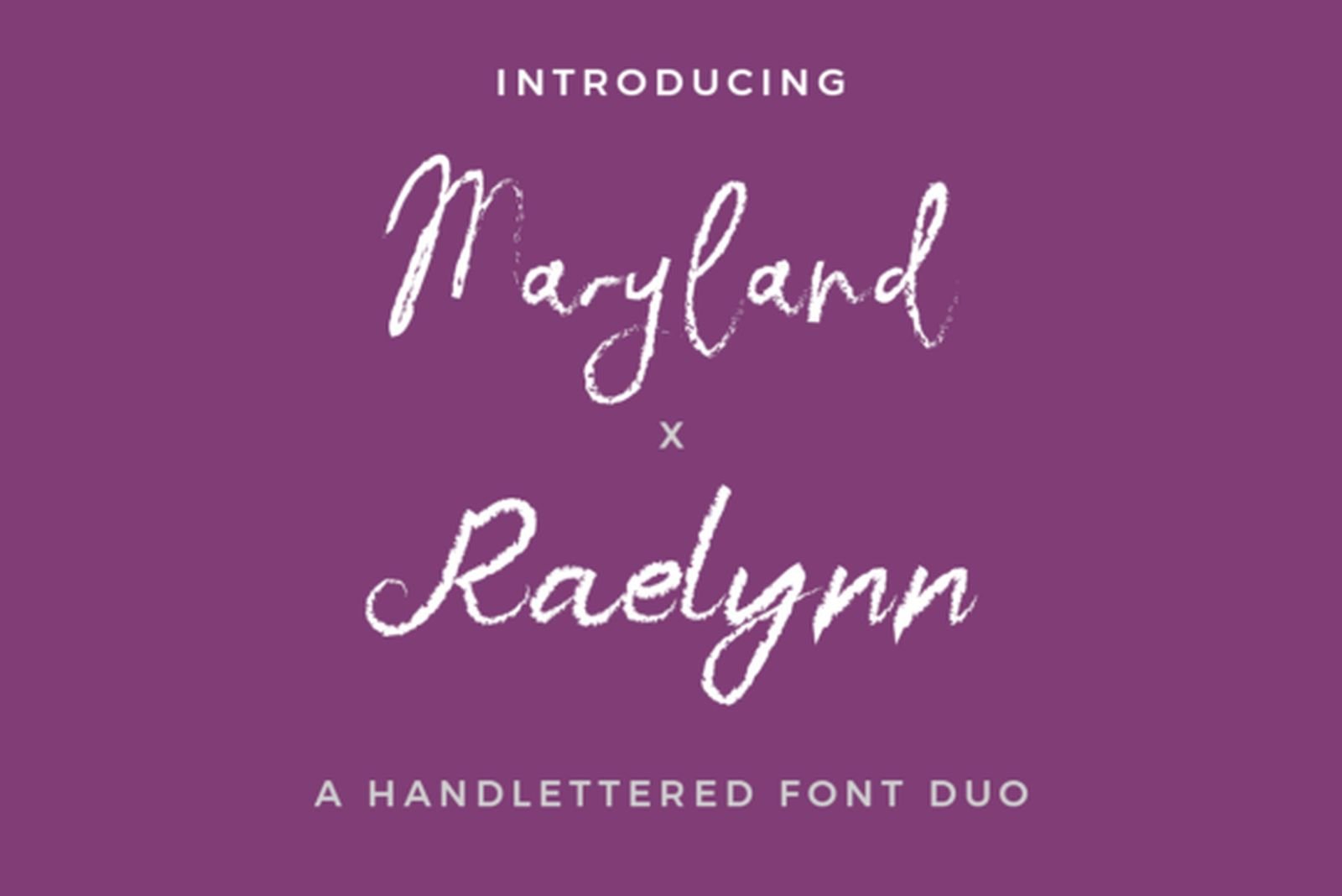 Maryland X Raelynn Duo Font by Pixova Creative