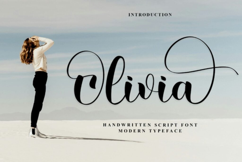 Olivia Font by Black line