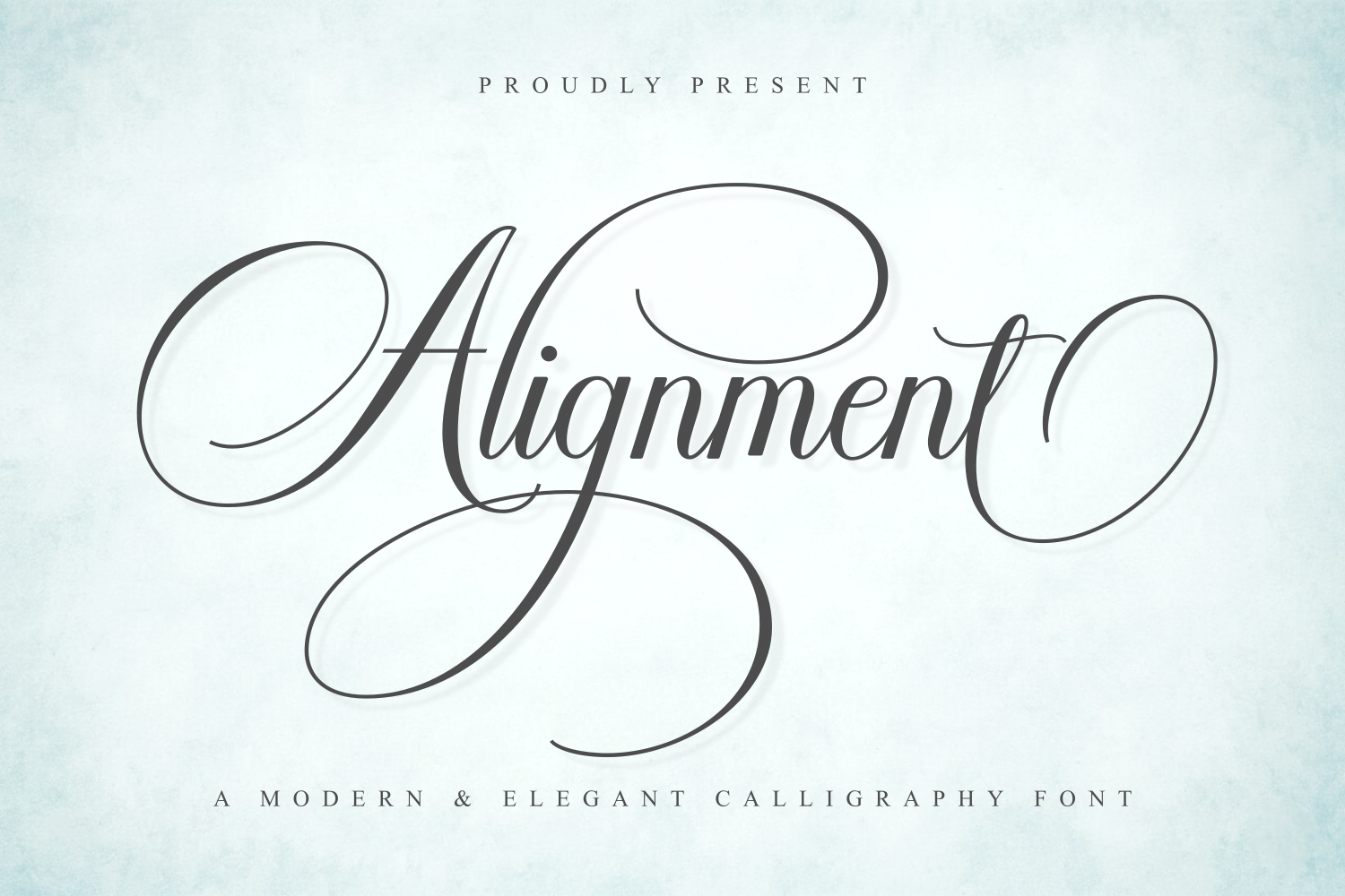 Alignment Font by kammaqsum, preview of the typeface