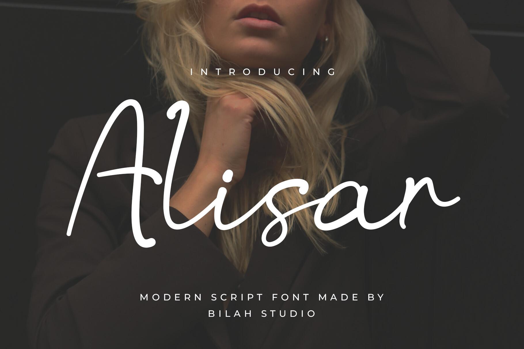 Alisar Font by Ismunandar Rambe, preview of the typeface