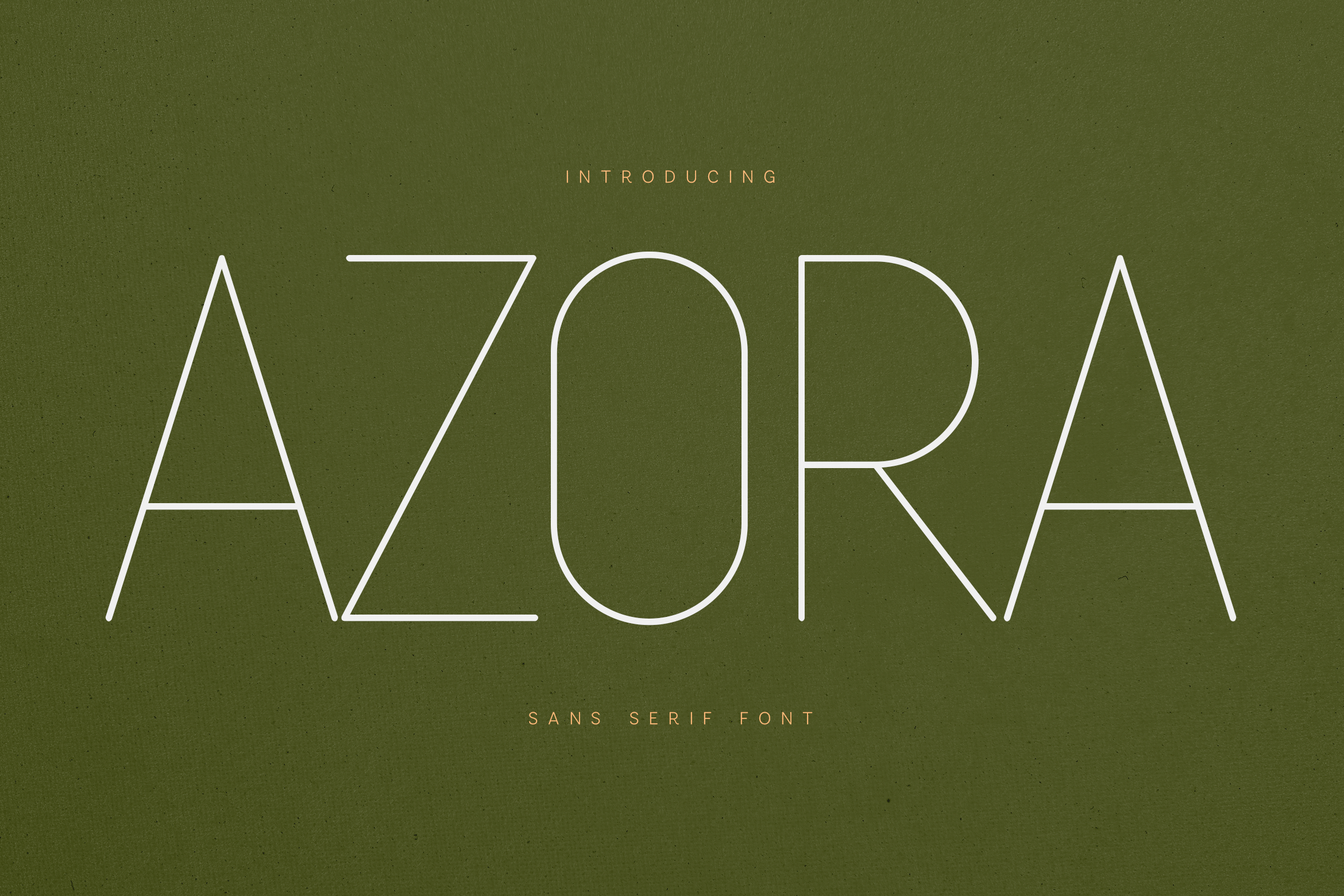 Azora Font by vladfedotovv, thin elegant sans serif font preview