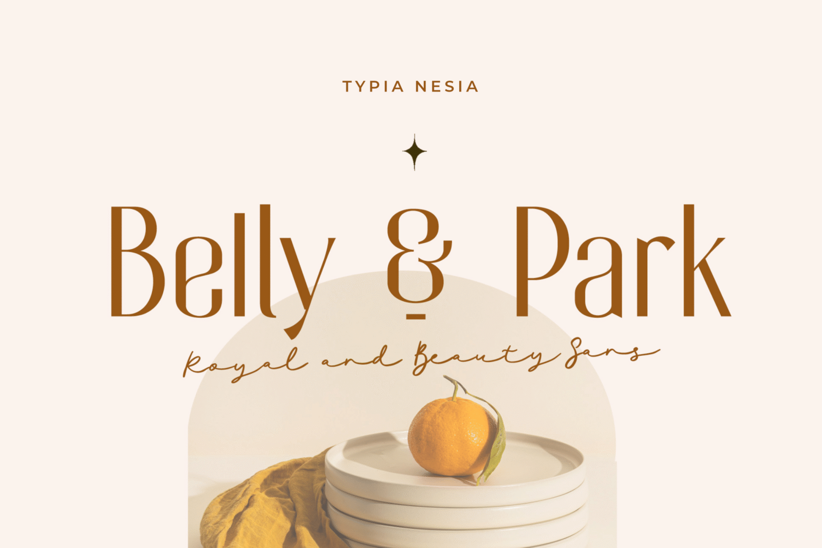 Belly and Park Font by Typia Nesia, preview of the typeface