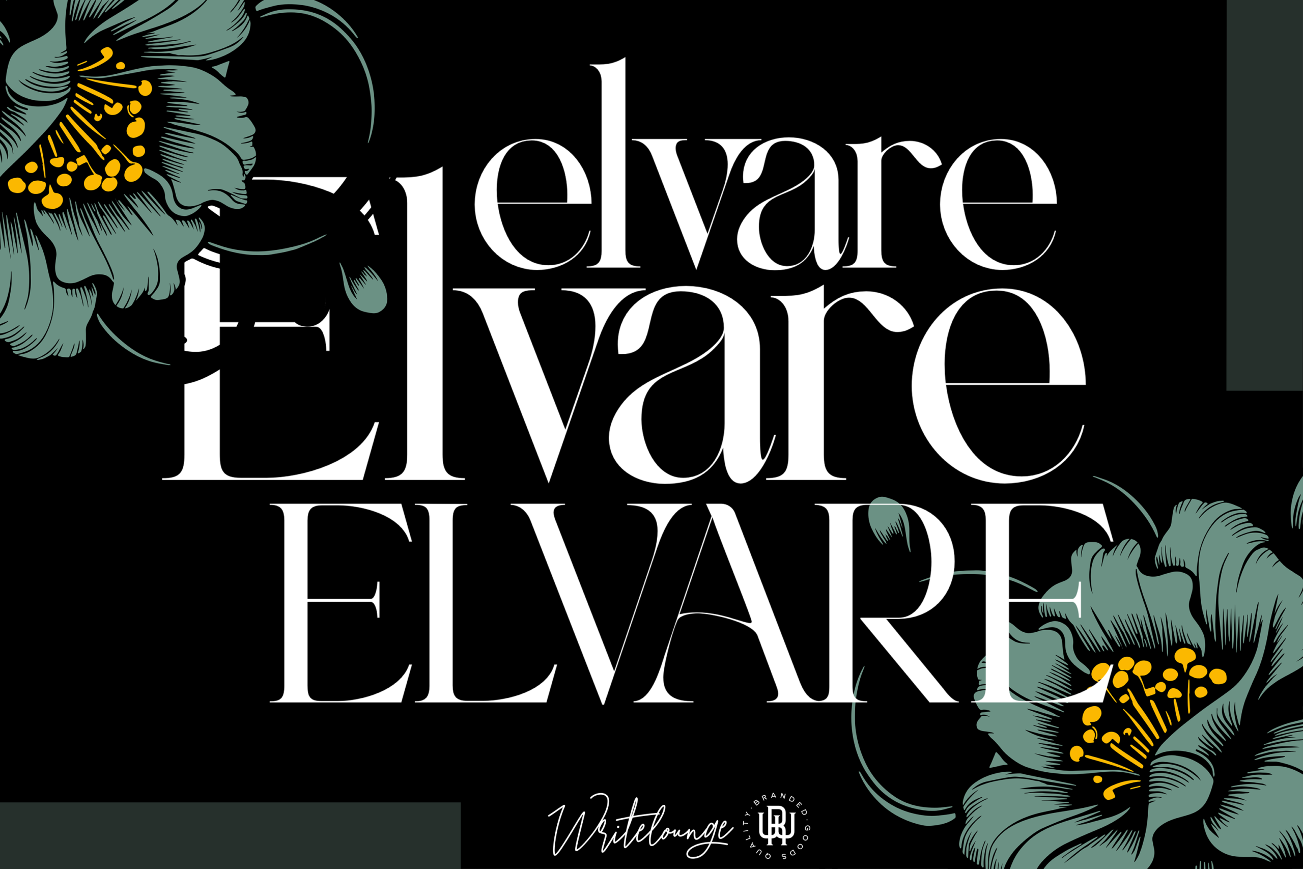 Elvare Font by Writelounge, wedding serif font preview