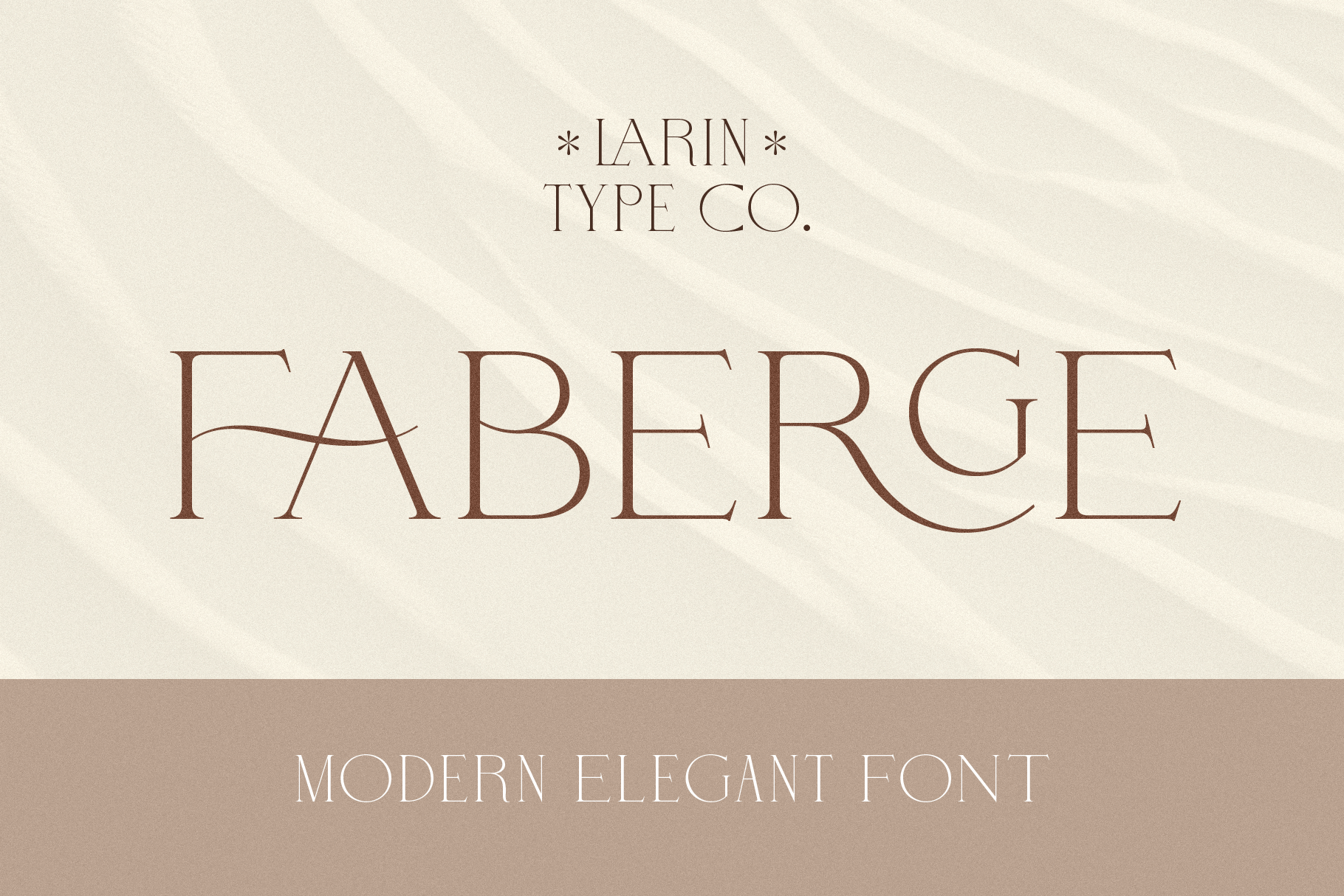 Faberge Font by Pasha Larin, thin elegant serif font preview