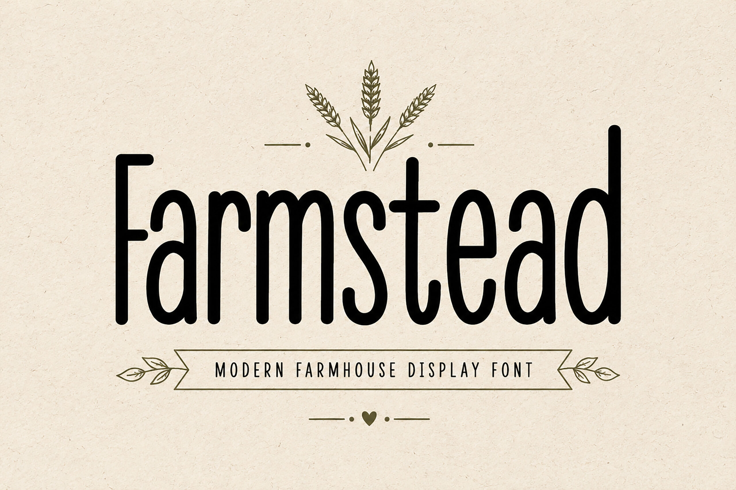 Farmstead Font by Bundle, farmhouse wedding sign font preview