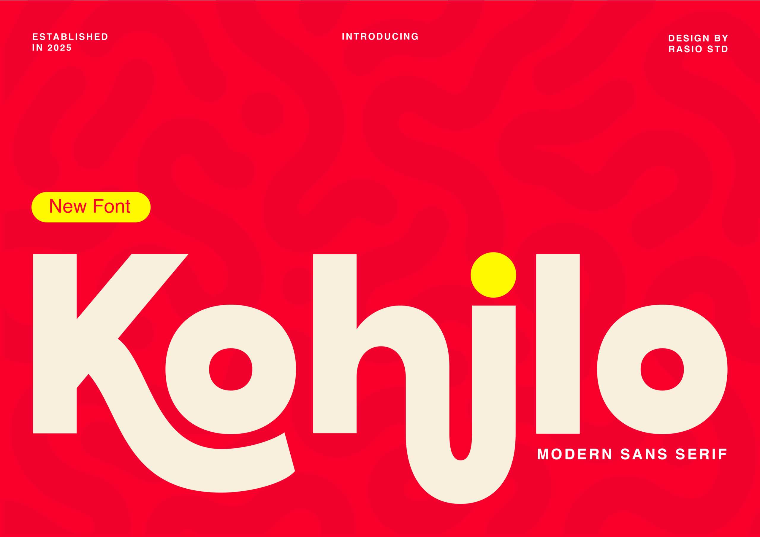 Kohilo Font by product.rasiostudio, playful modern sans serif font preview