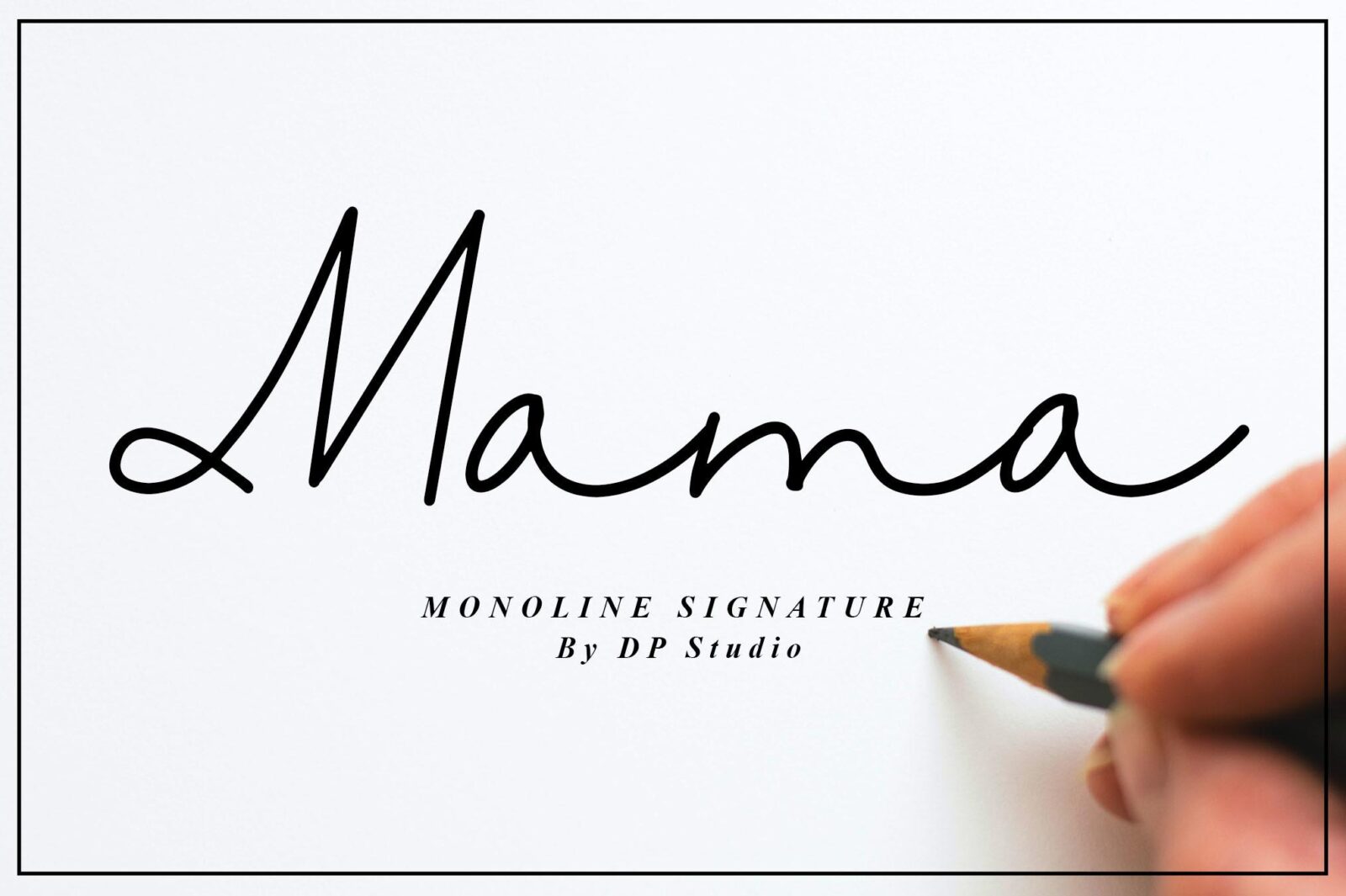 Mama Font by dimaspranatastudio, monoline signature handwriting font preview