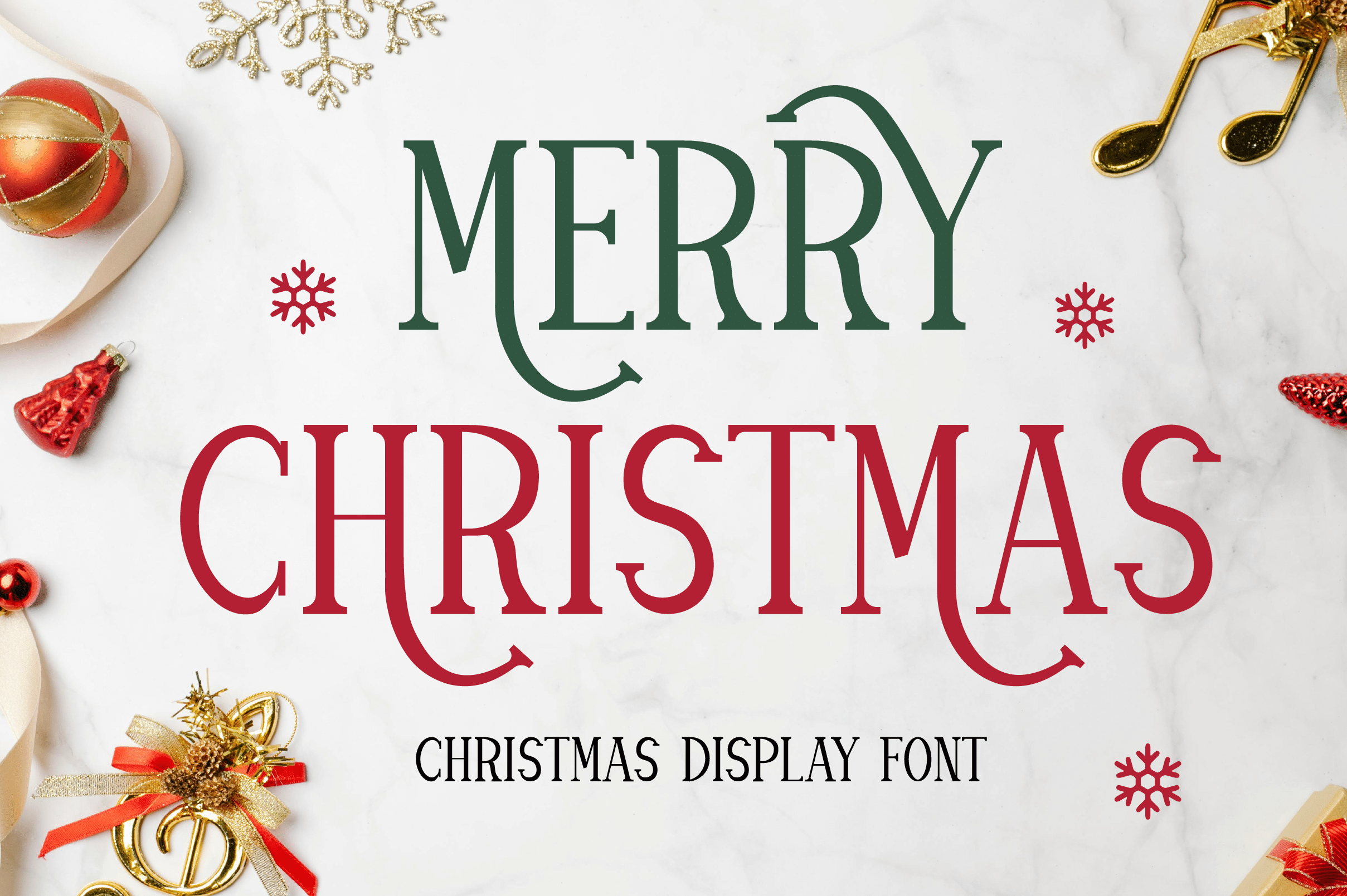 Merry Christmas Font by BlackCraft, elegant Christmas display font preview