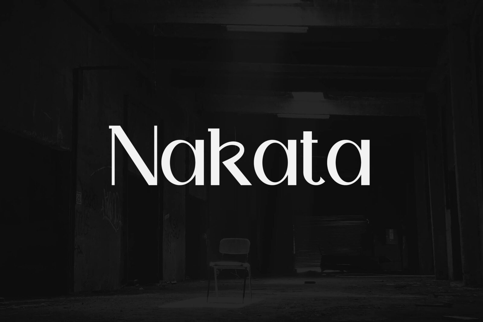 Nakata Font by Artiveko, preview of the typeface