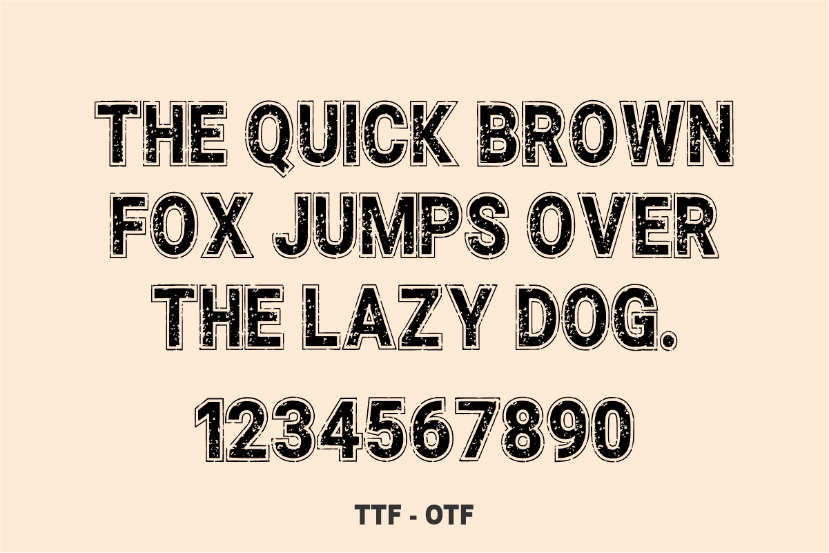 Retro Kingdom Font by Sahira Studio, distressed collegiate numbers 1234567890 font preview