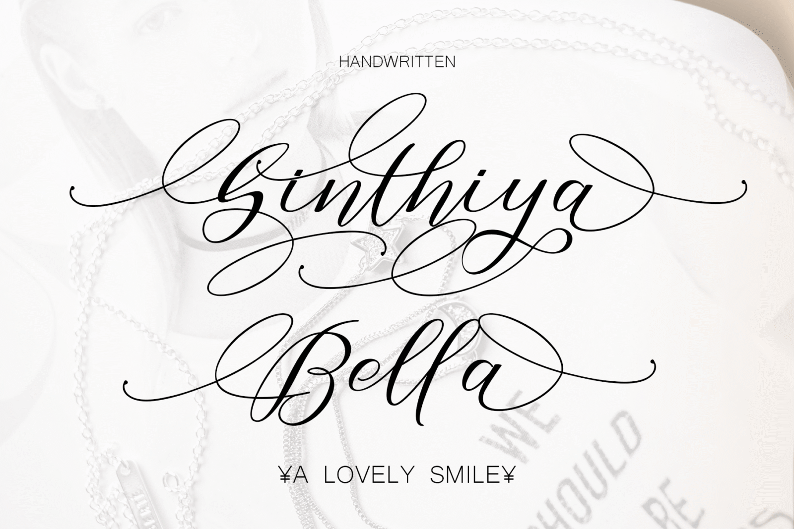 Sinthiya Bella Font by Rt Creative, preview of the typeface