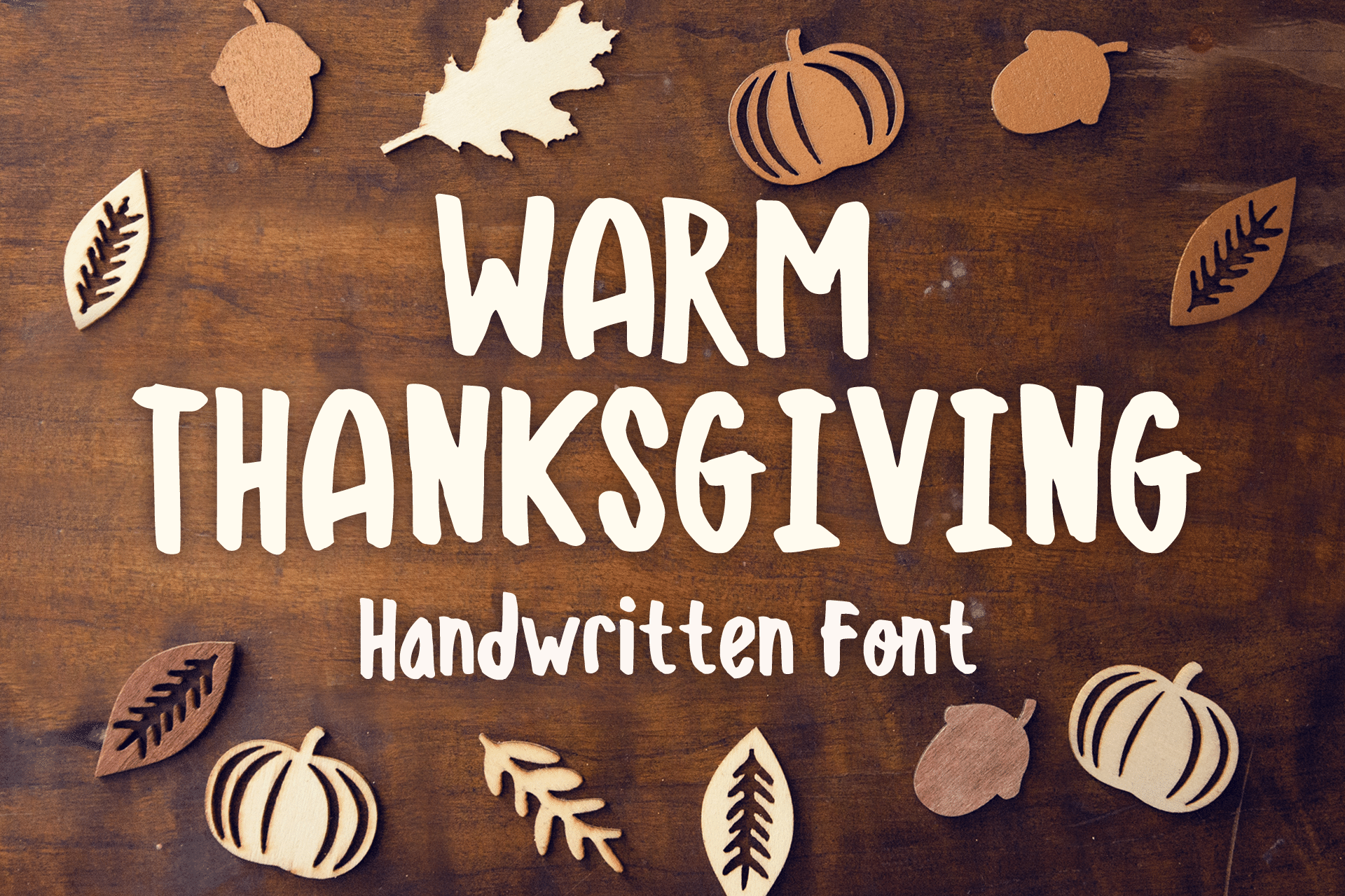Warm Thanksgiving Font by MVMET, hand-drawn Thanksgiving font preview