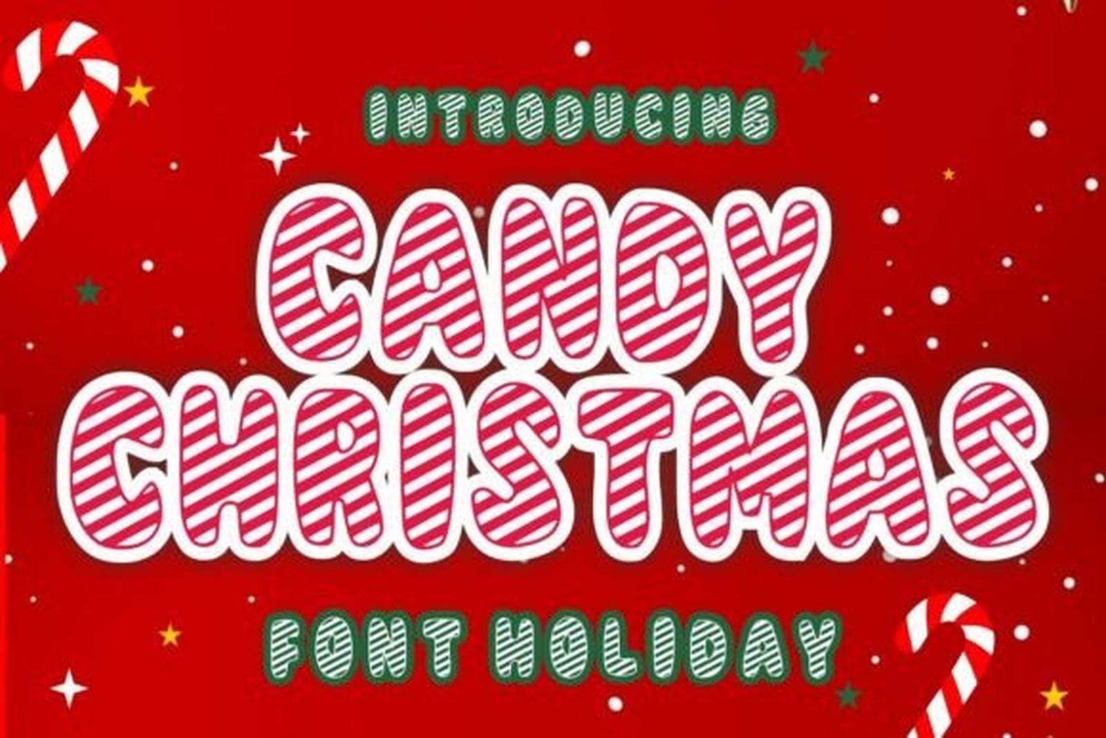 Candy Christmas Font preview by Infinity art Studio