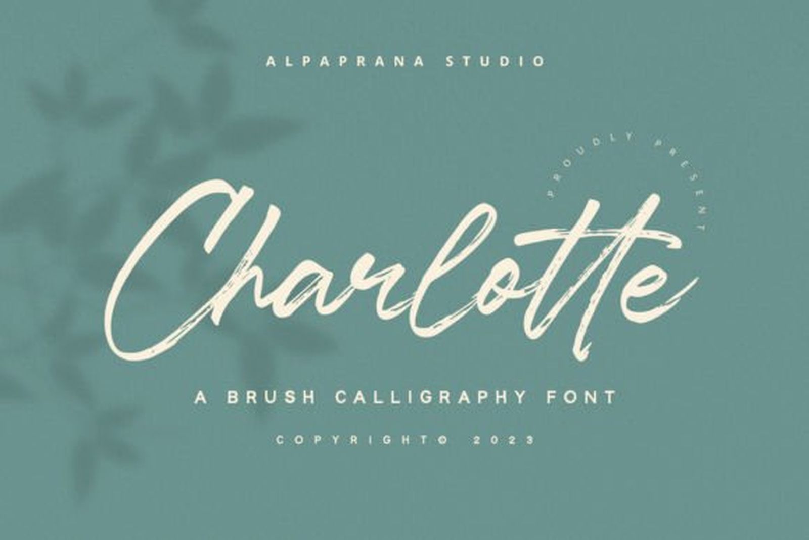 Charlotte Font — light brush calligraphy tattoo font preview