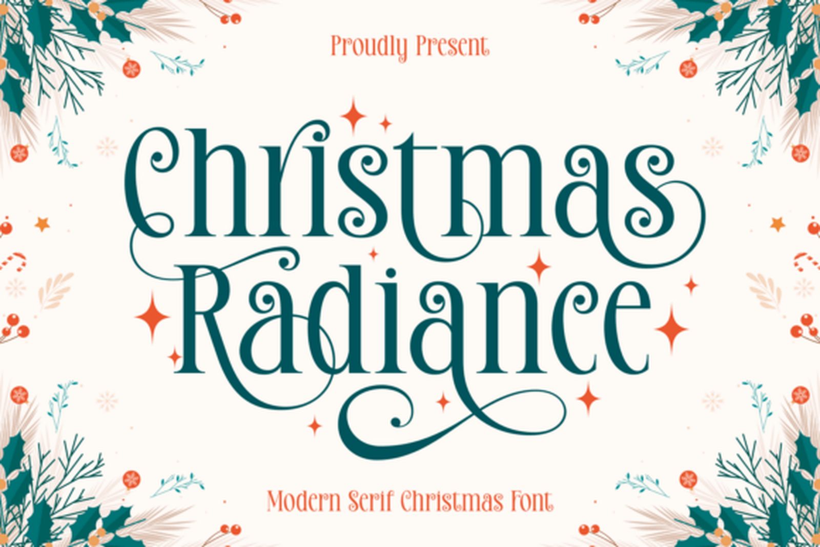 Christmas Radiance Font preview by Dani (7NTypes)