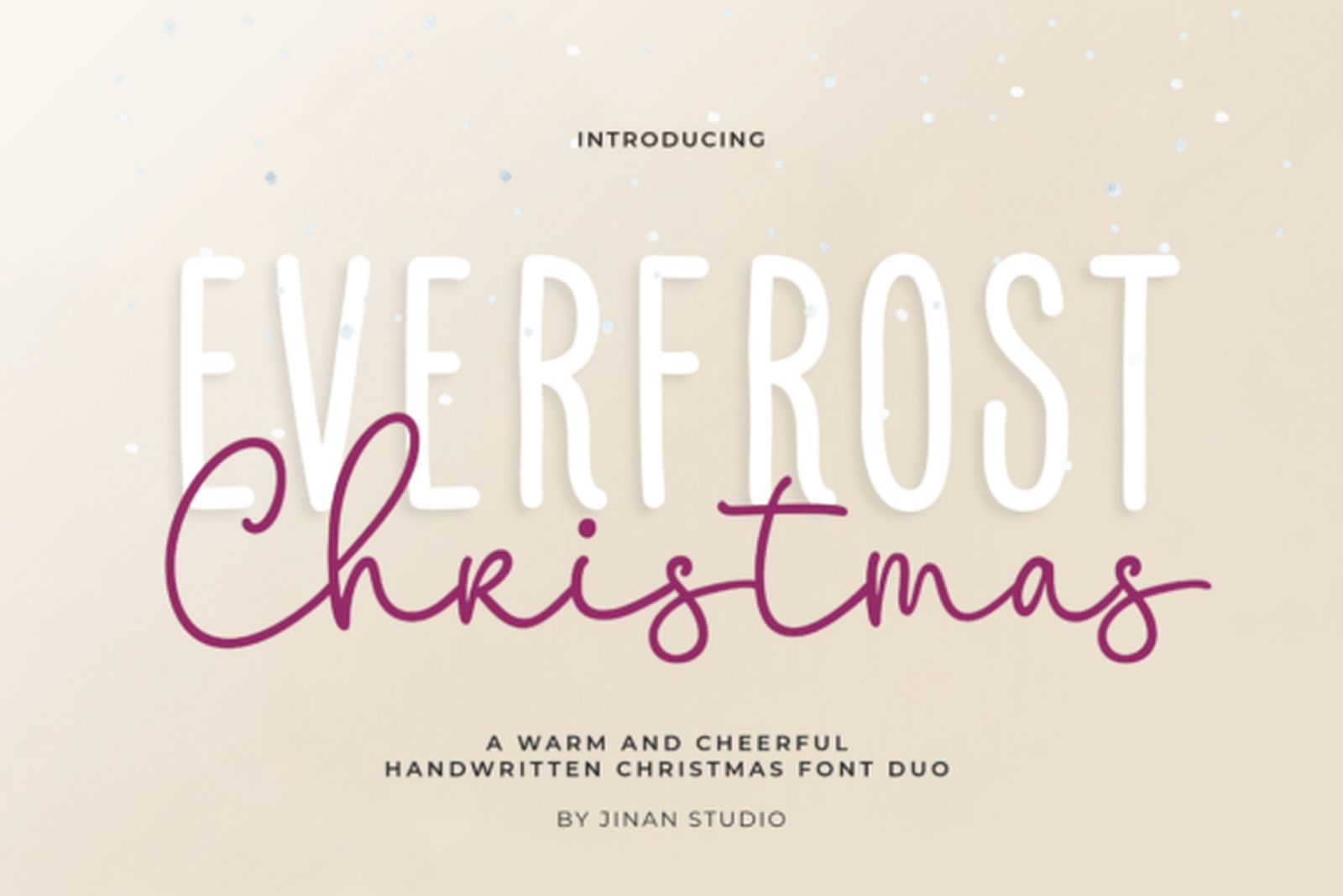 Everfrost Christmas Duo Font preview by Jinan Studio