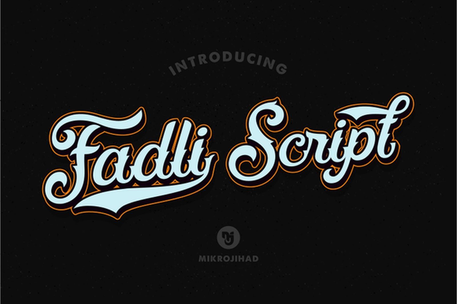 Fadli Script Font — bold sign painter cursive tattoo font preview