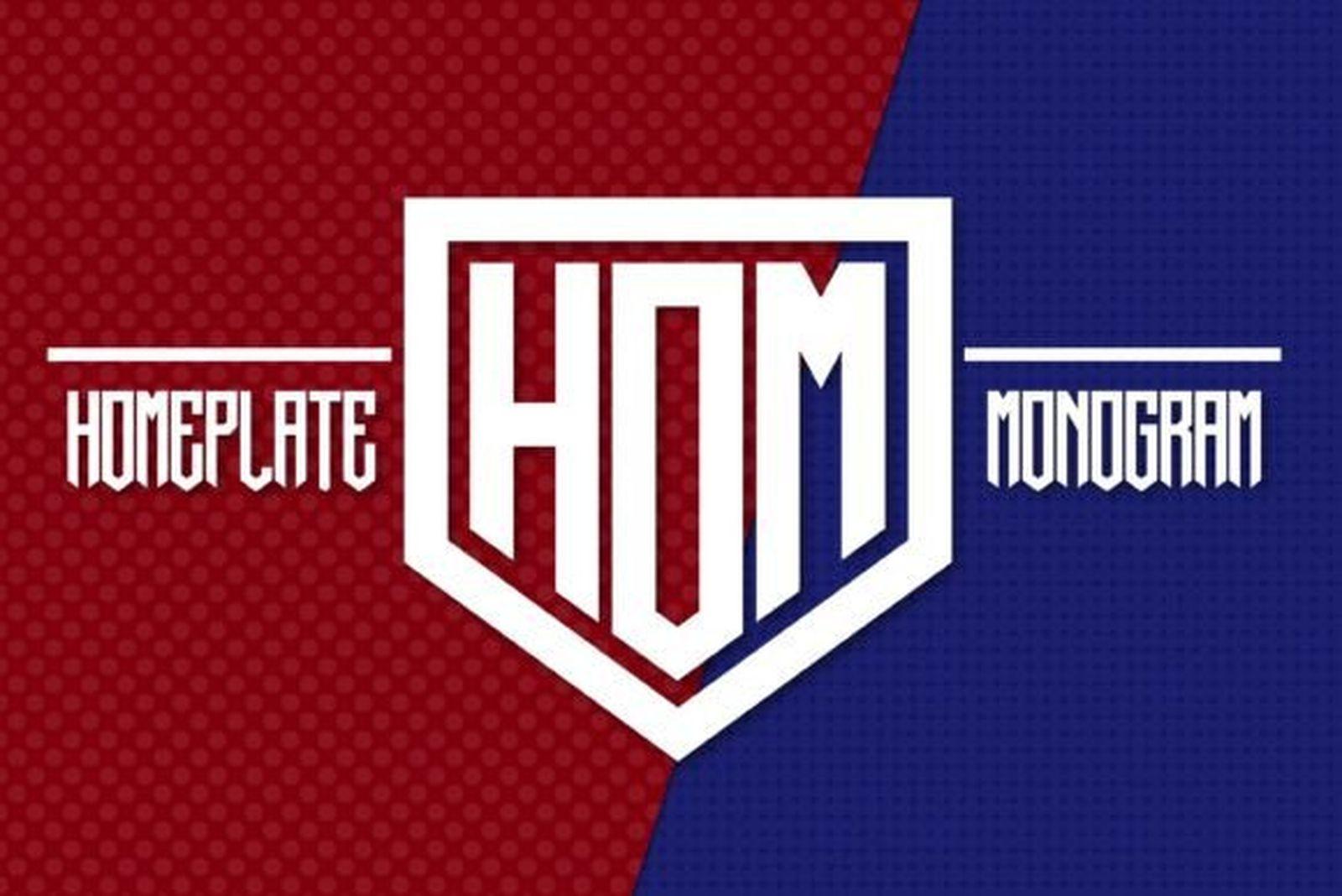 Home Plate Font by kitaleigh, sports font preview