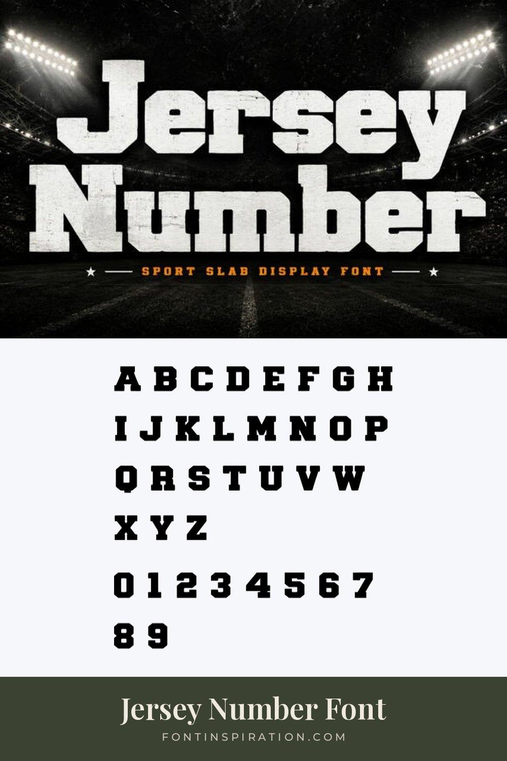 Jersey Number Font by Bundle, jersey font alphabet and numbers 0-9