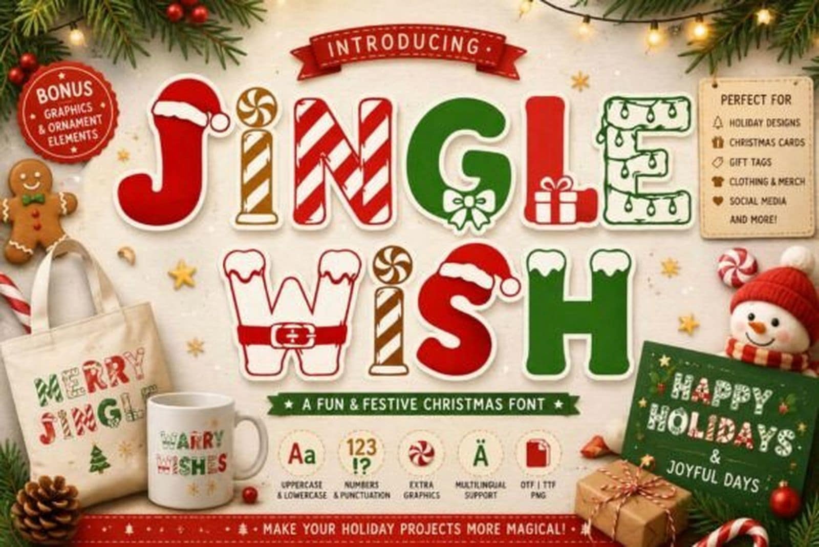 Jingle Wish Font preview by yogaletter6