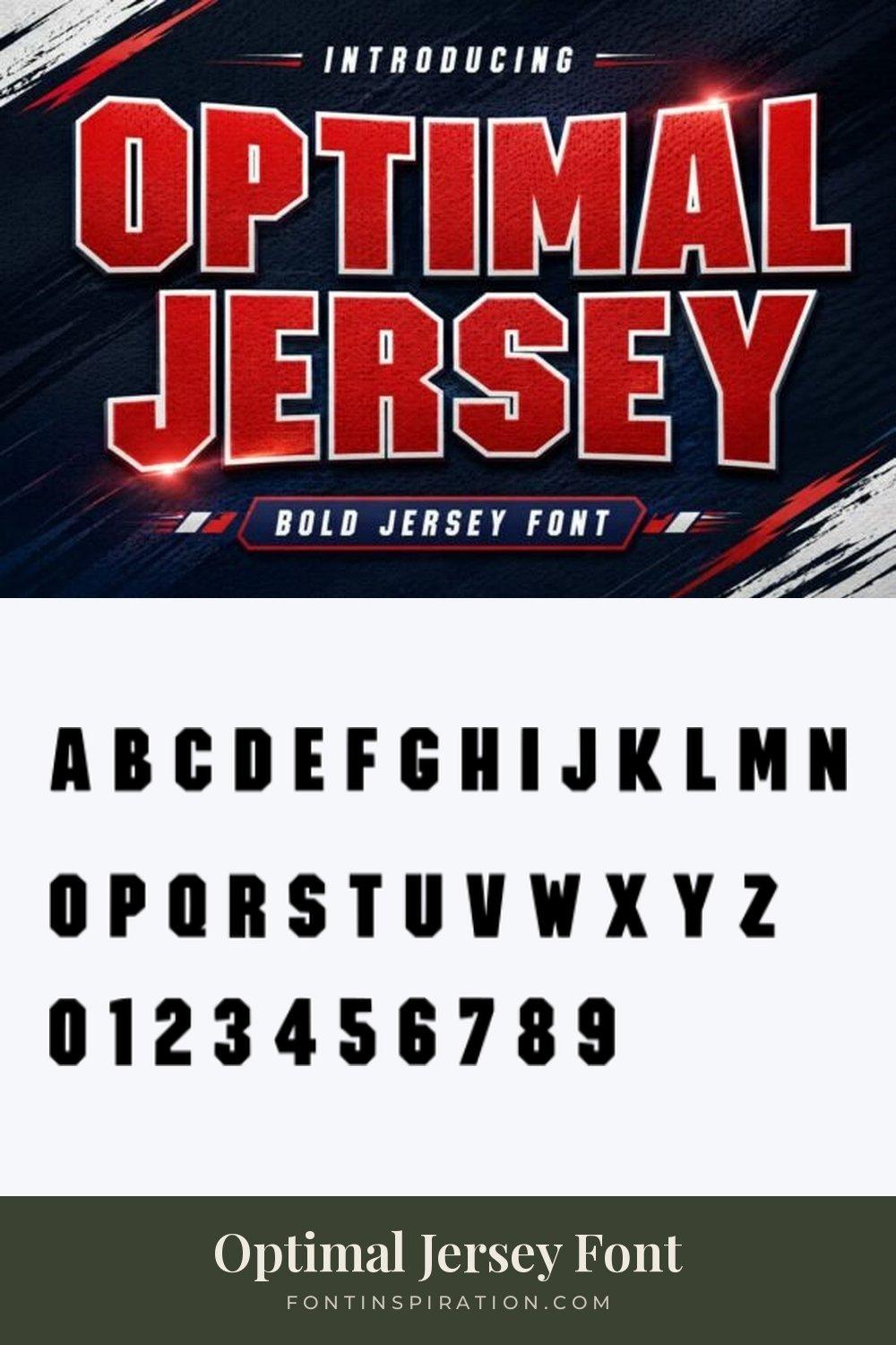 Optimal Jersey Font by Dreamspace.studio, jersey font alphabet and numbers 0-9