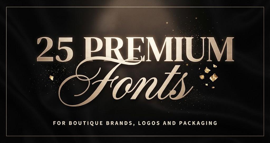 25 Premium Fonts for Boutique Brands: Luxury Serif, Classy Script and Modern Sans Styles for Logos and Packaging