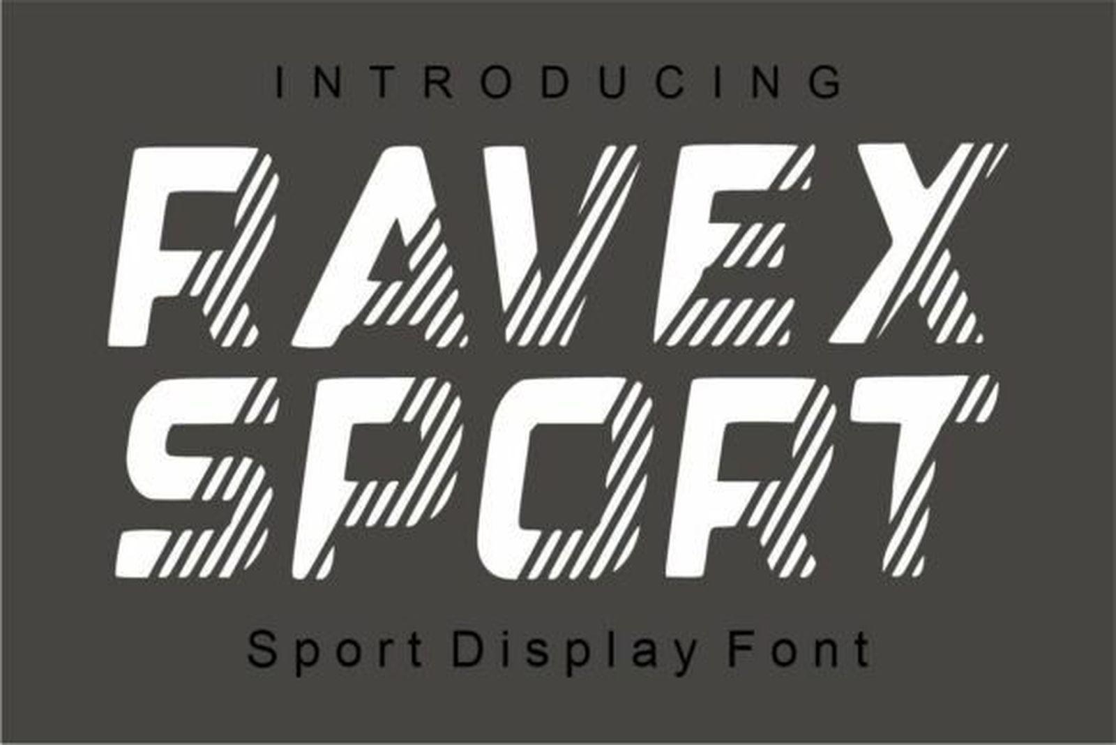 Ravex Sport Font by fana studio, sports font preview
