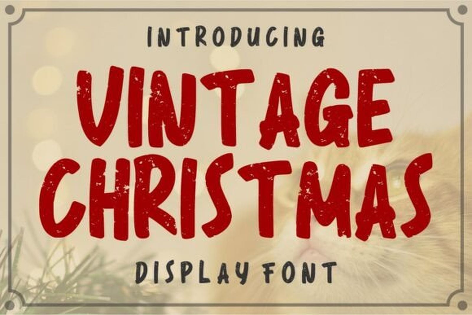 Vintage Christmas Font preview by Infinity art Studio