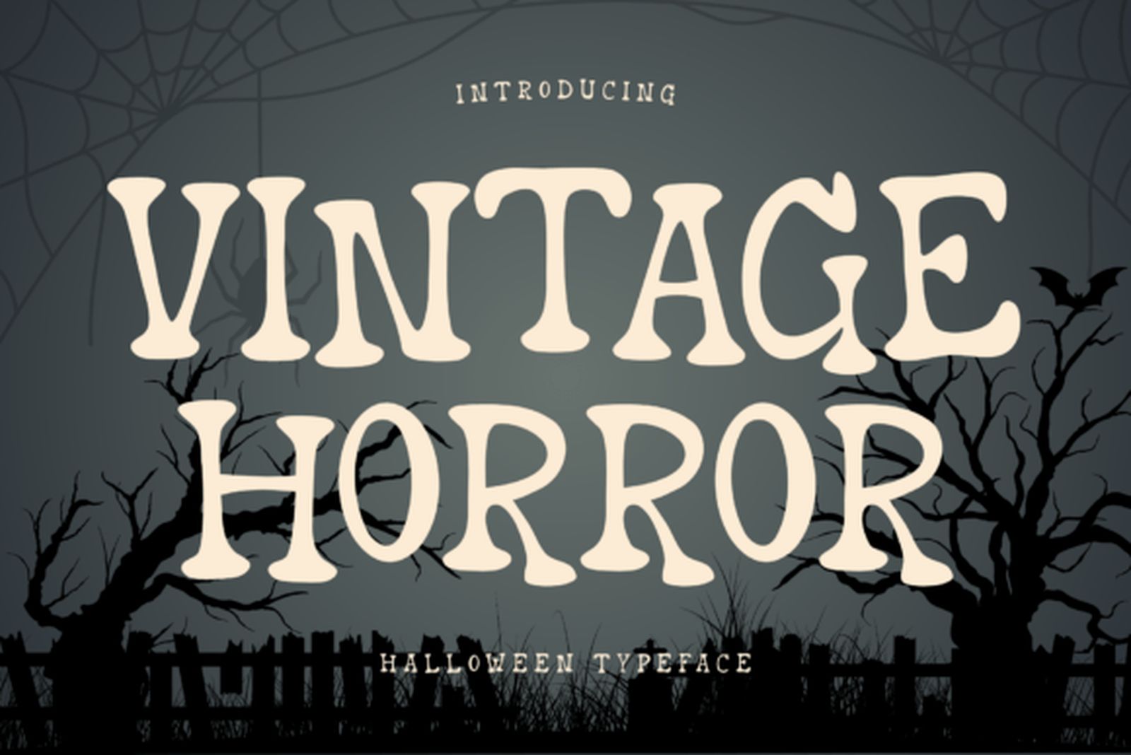Vintage Horror Font for vintage Halloween posters