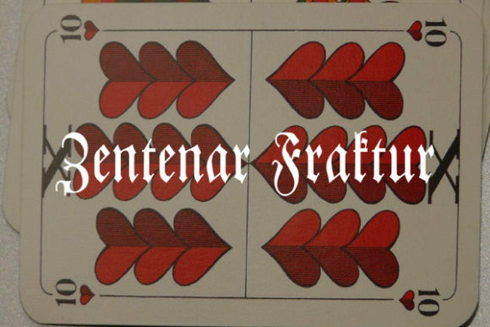 Zentenar Fraktur Font preview, narrow Fraktur gothic tattoo font