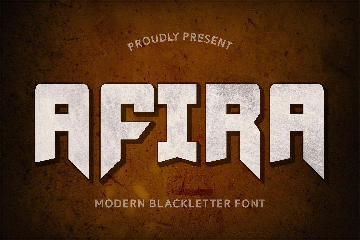 Afira Font by Creative Fabrica Fonts, gothic font preview
