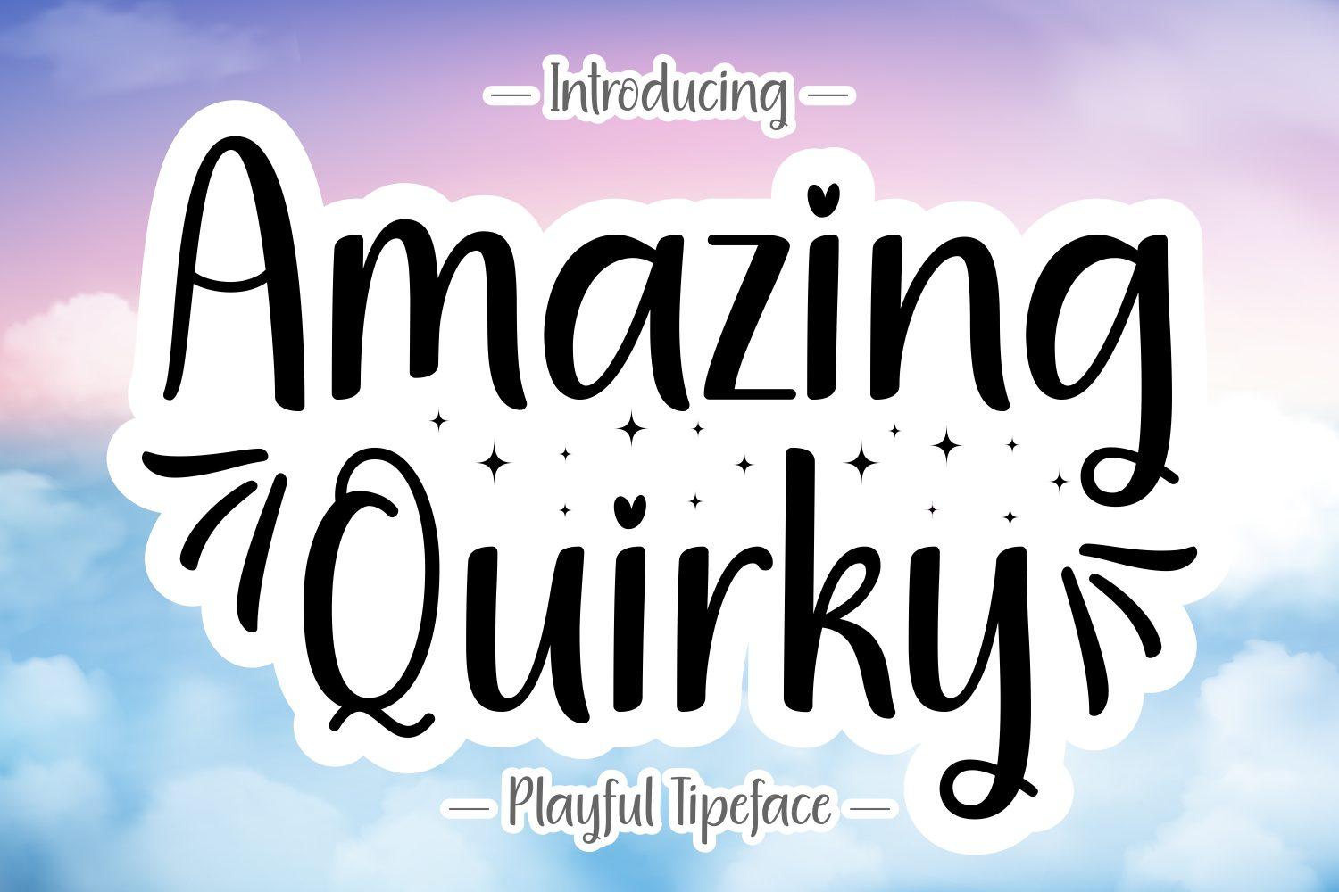 Amazing Quirky Font by Creative Fabrica Fonts, tall monoline handwriting with curly tails