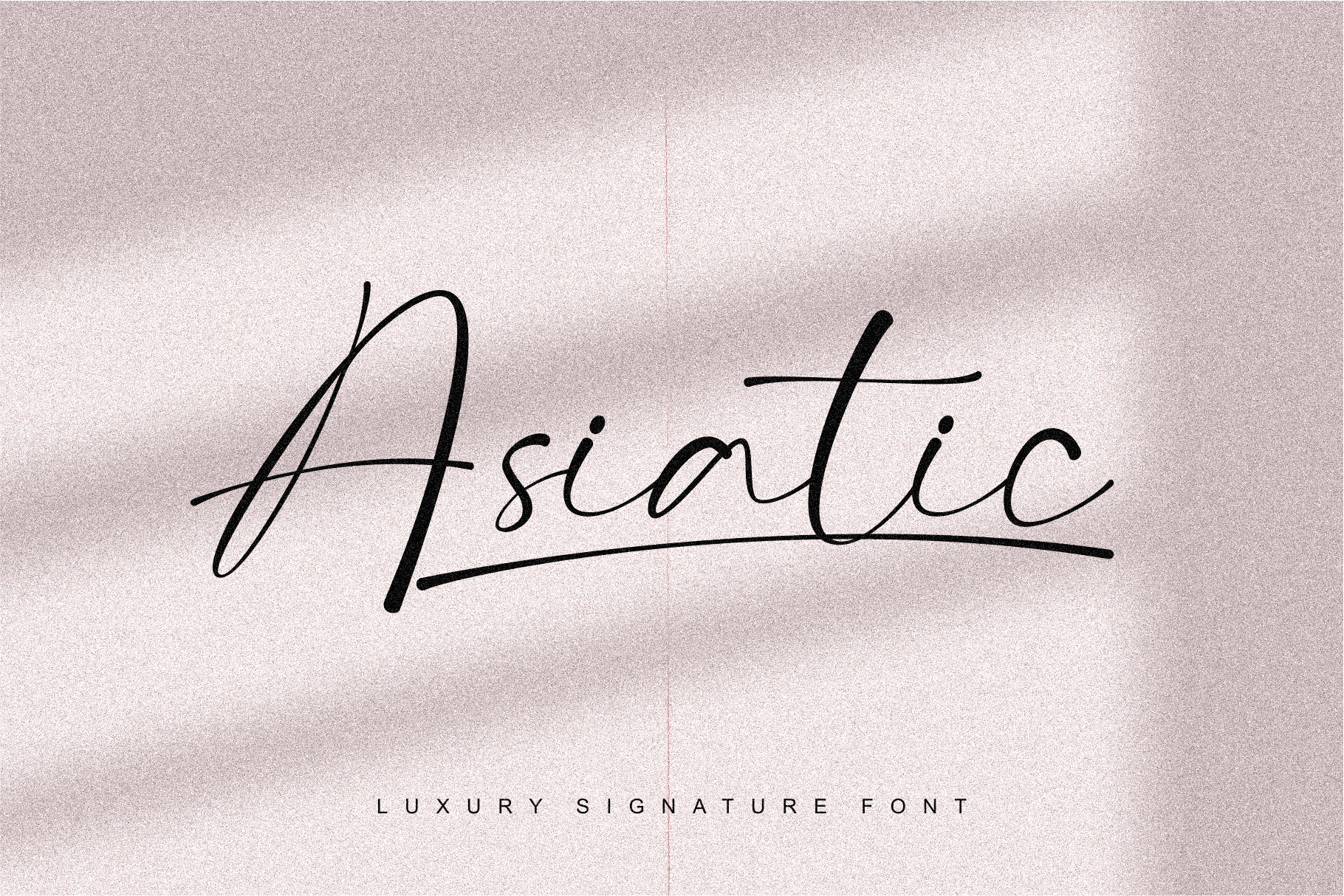 Asiatic Signature Script Font cursive script preview