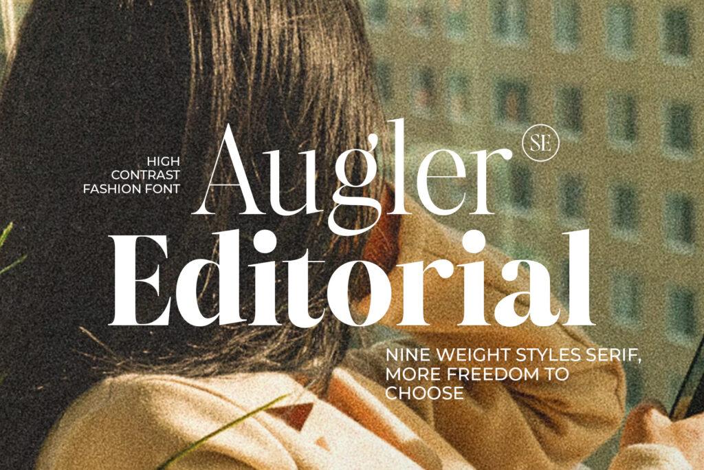 Augler Font by saridezra, preview of the typeface