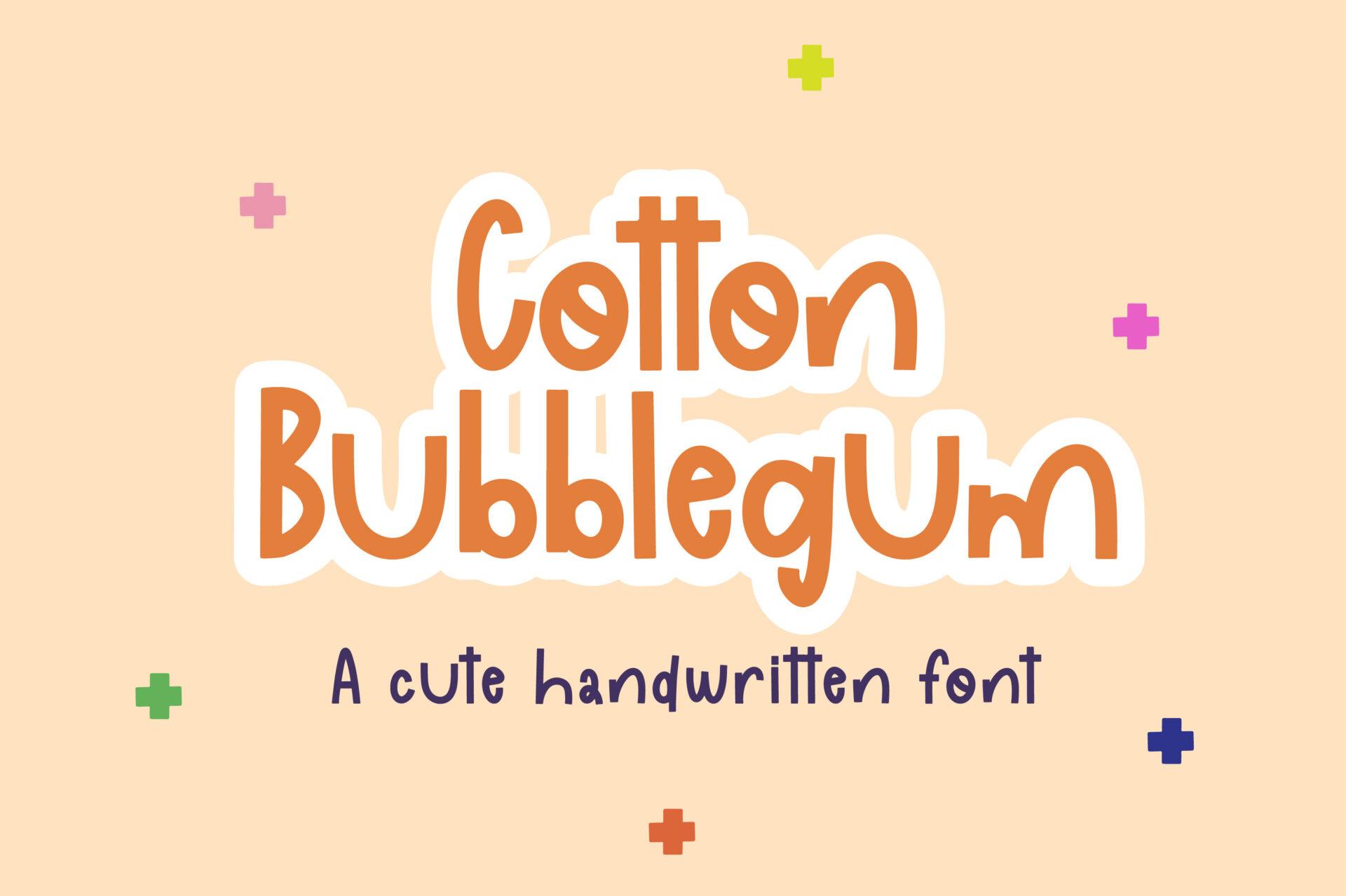 Cotton Bubblegum Font by MTK Studio preview