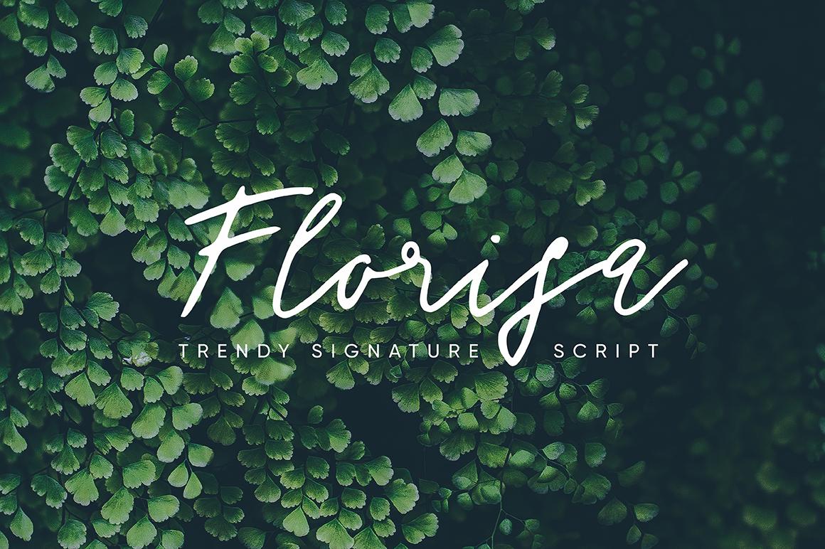 Florisa Font by Tabita's shop, tattoo font for women preview