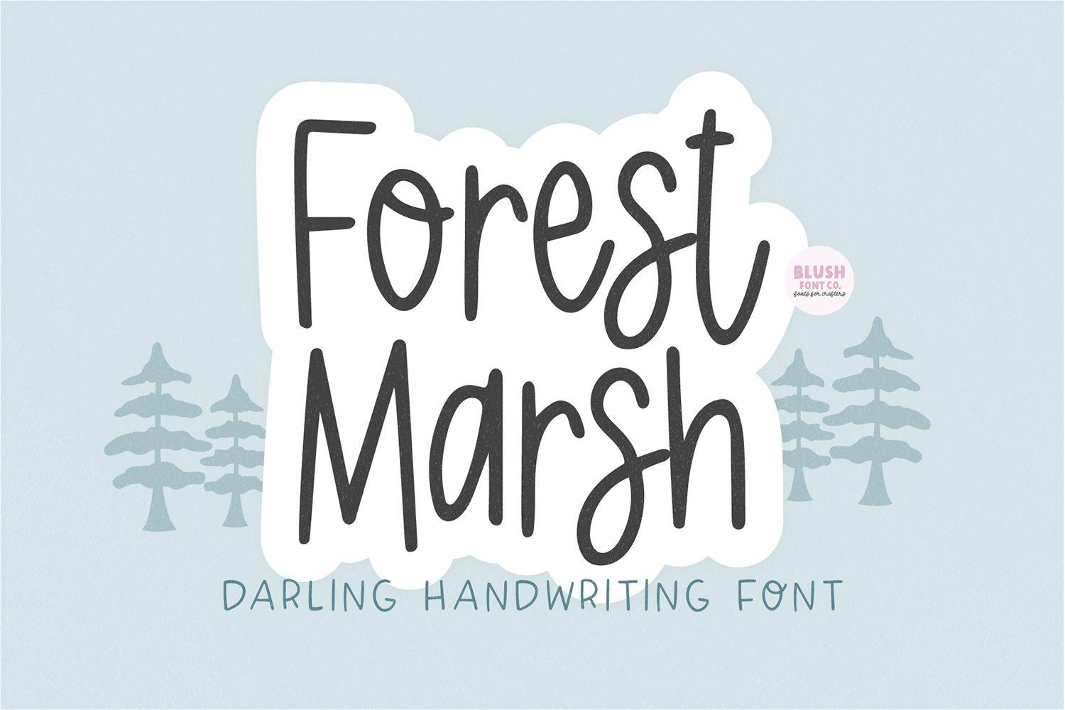 Forest Marsh Font by blushfontco preview
