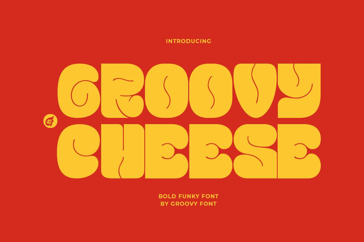 Groovy Cheese Font by Groovy Font, preview of the typeface
