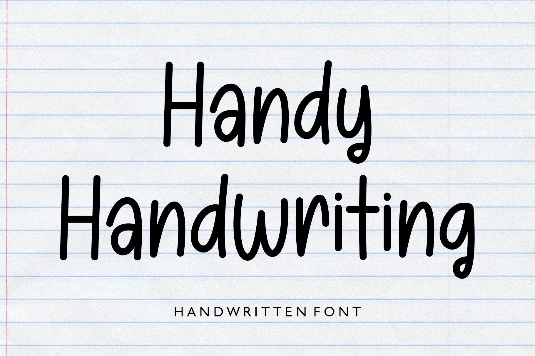 Handy Handwriting Font by Fania Studio preview