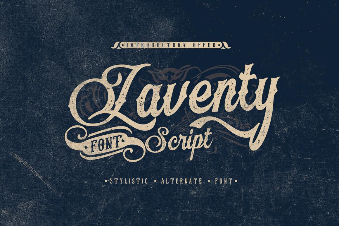 Laventy Script Font by senzana, tattoo quote font preview