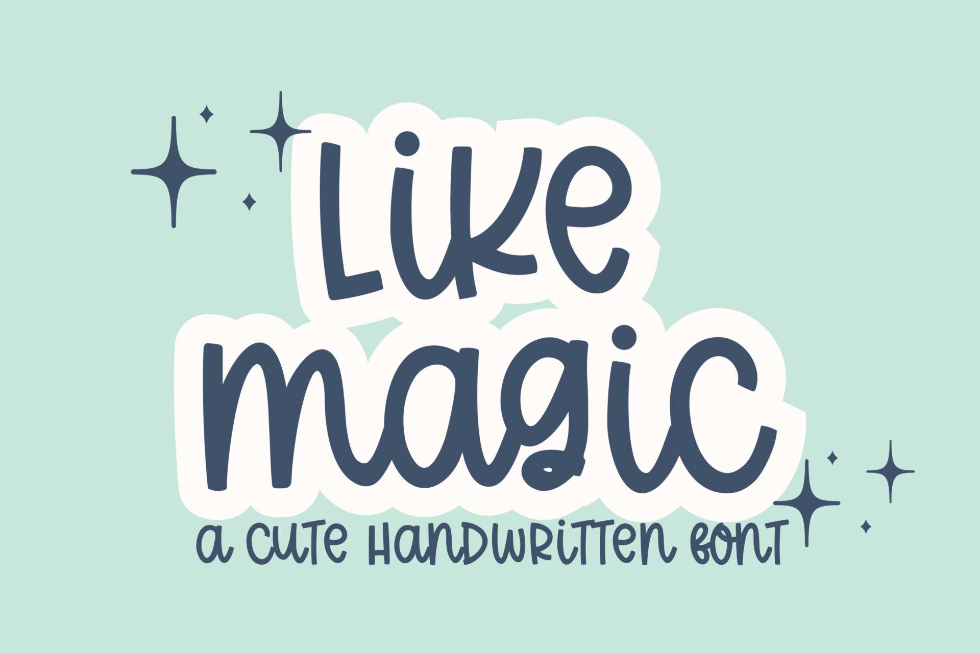 Like Magic Font by designingdigitals preview