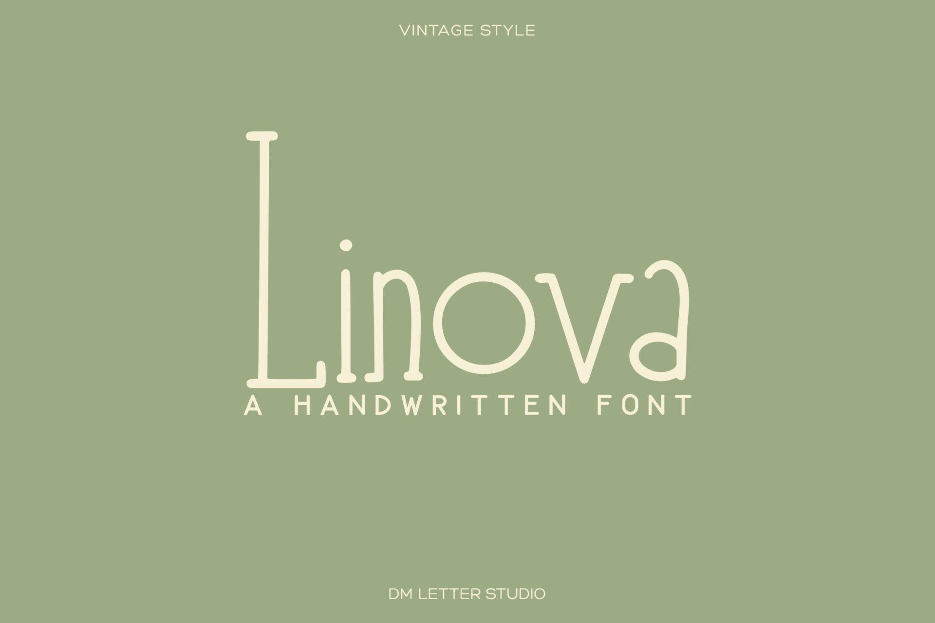 Linova Font by Sharon (DmStudio), tattoo font for women preview