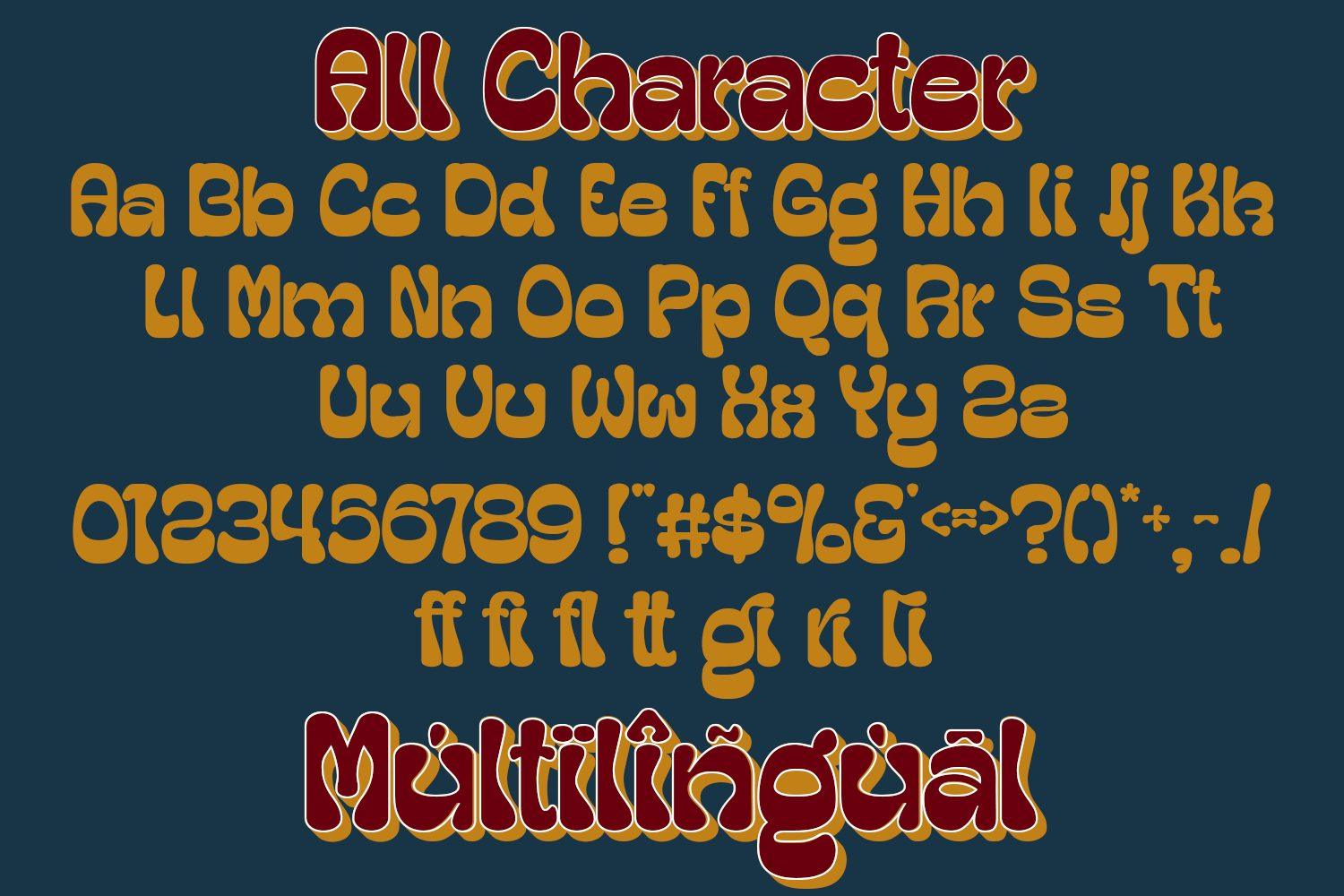 Longies Font by Figstype alphabet with tall uppercase, lowercase, numbers, ligatures and multilingual characters