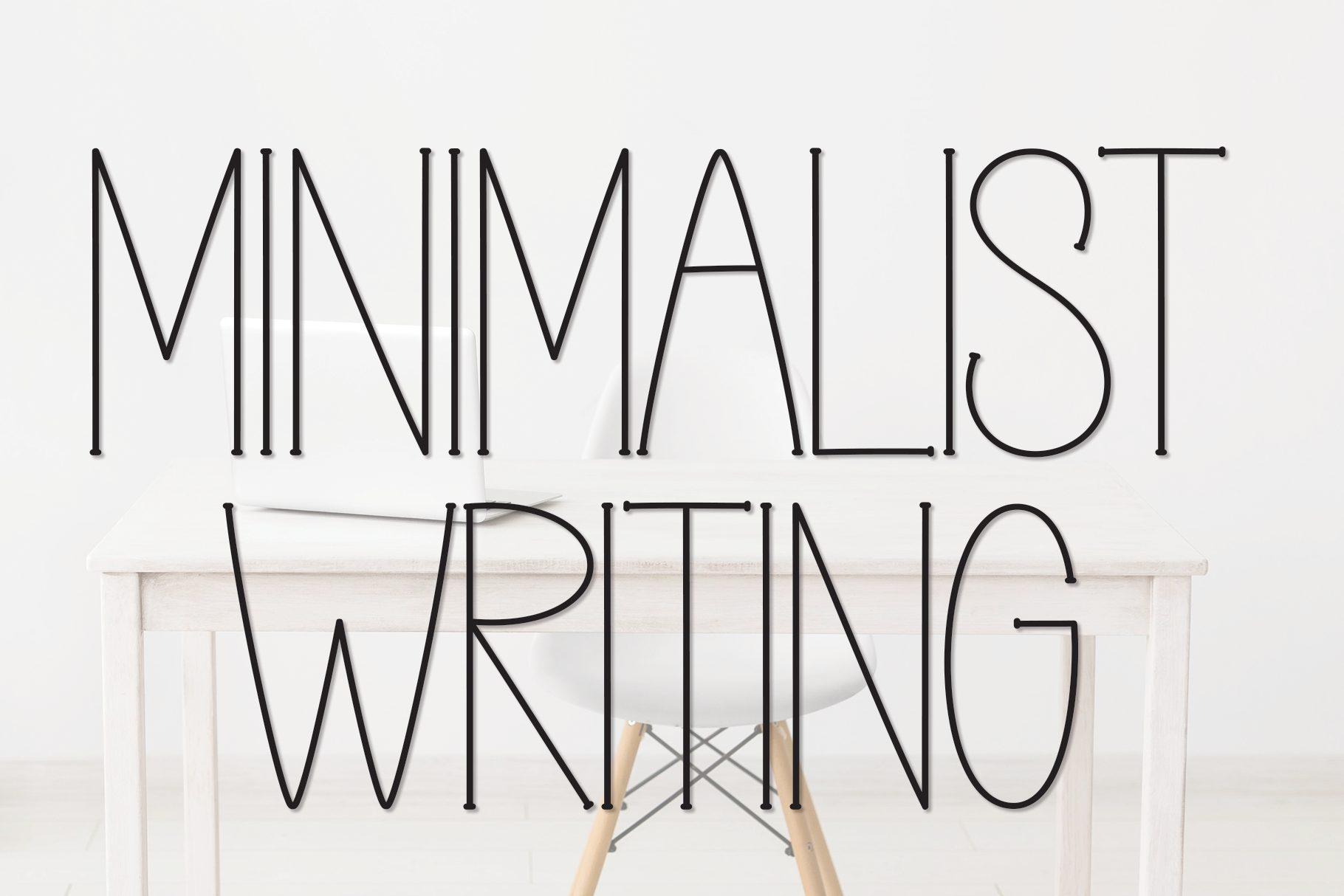 Minimalist Writing Font by Misterletter.co, tattoo quote font preview