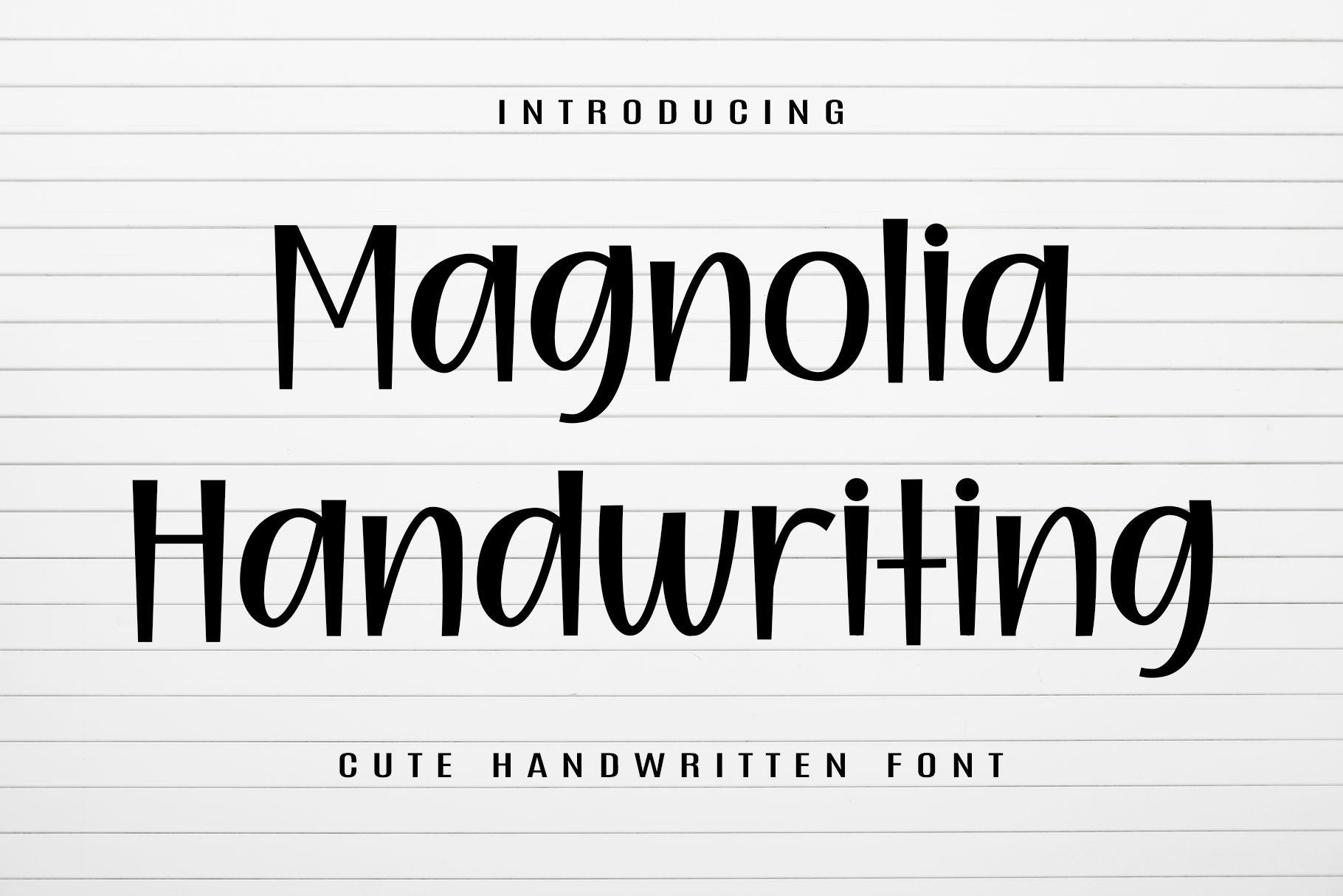 Magnolia Handwriting Font by Artkenza preview