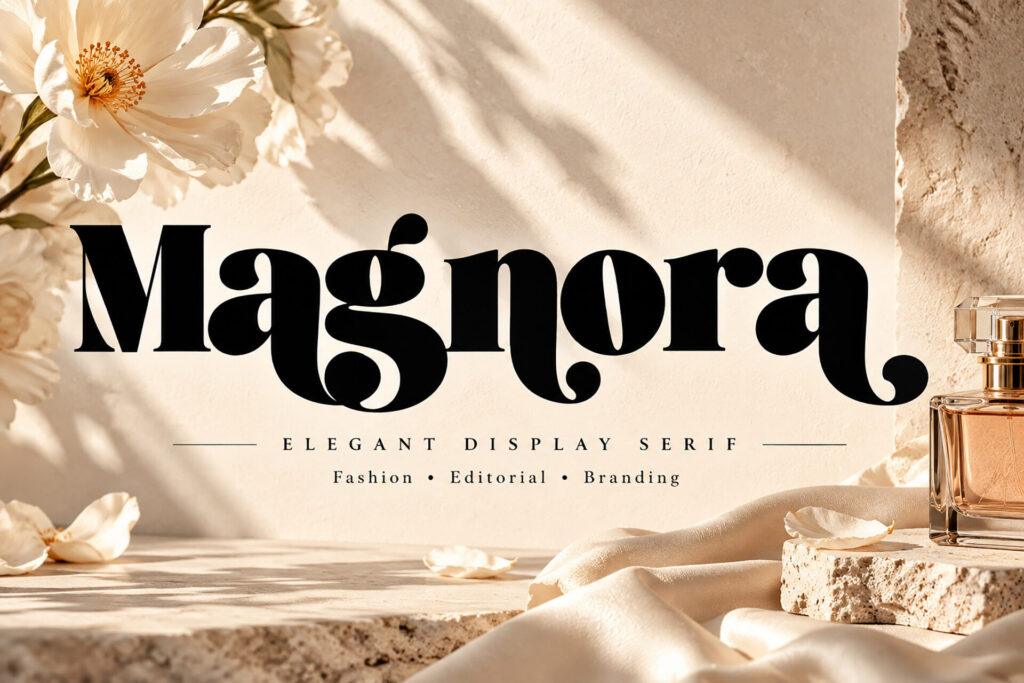 Magnora Font by Bundle, preview of the typeface