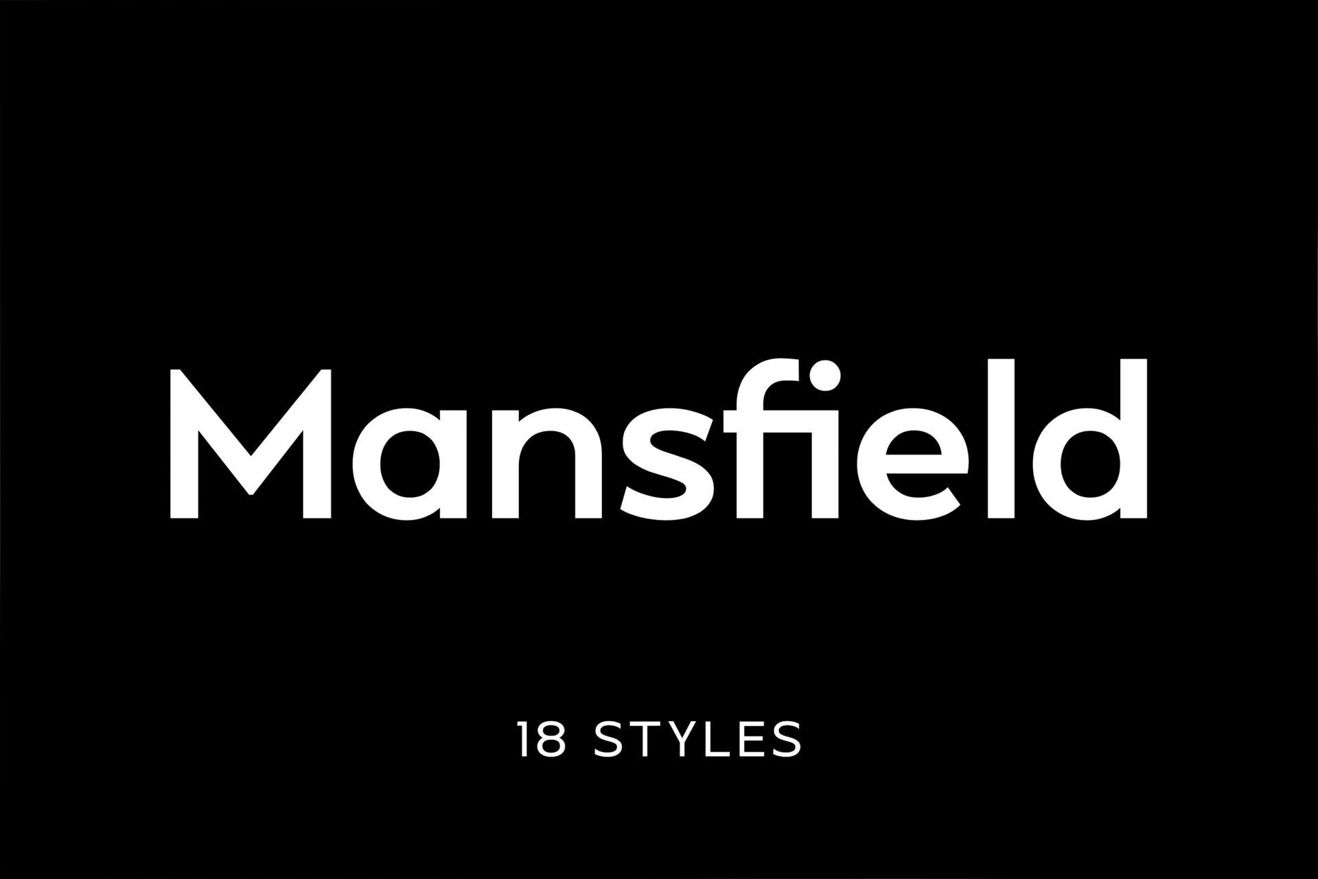 Mansfield Font clean sans serif family preview