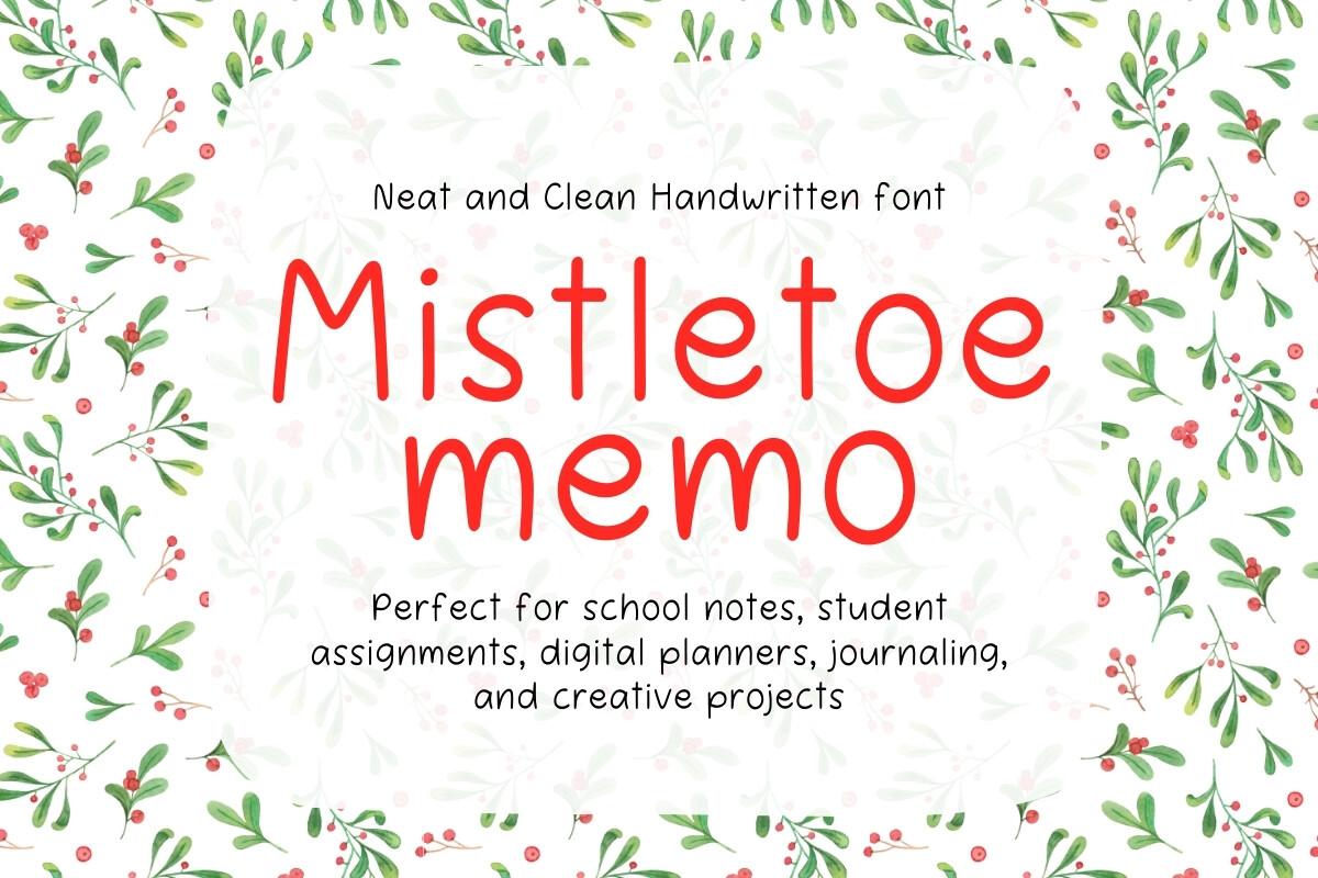 Mistletoe Memo Font by narinari32 preview