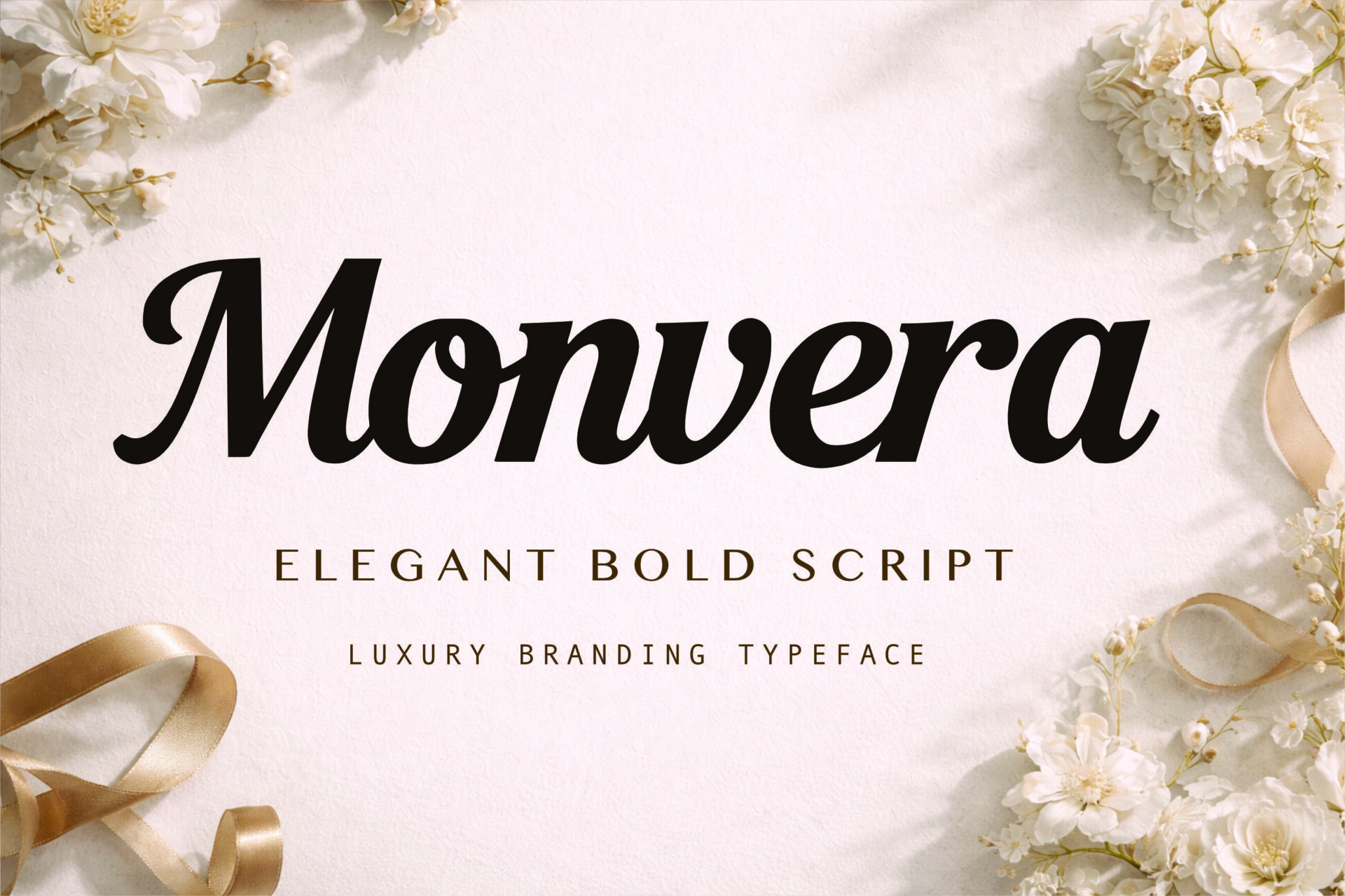 Monvera Font by basyar, preview of the typeface