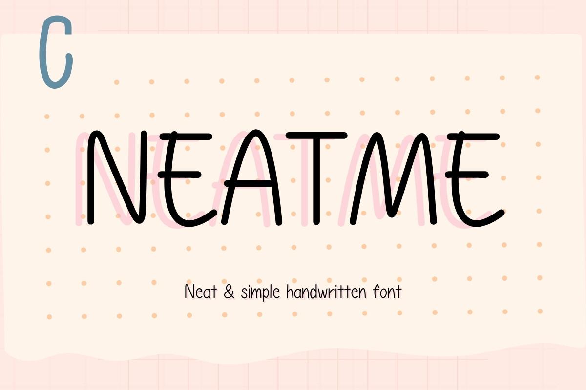 Neatme Font by Pimpression preview